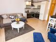 Obývací pokoj Novalja, Obývací pokoj v ubytování typu apartment, s klimatizací a WiFi.