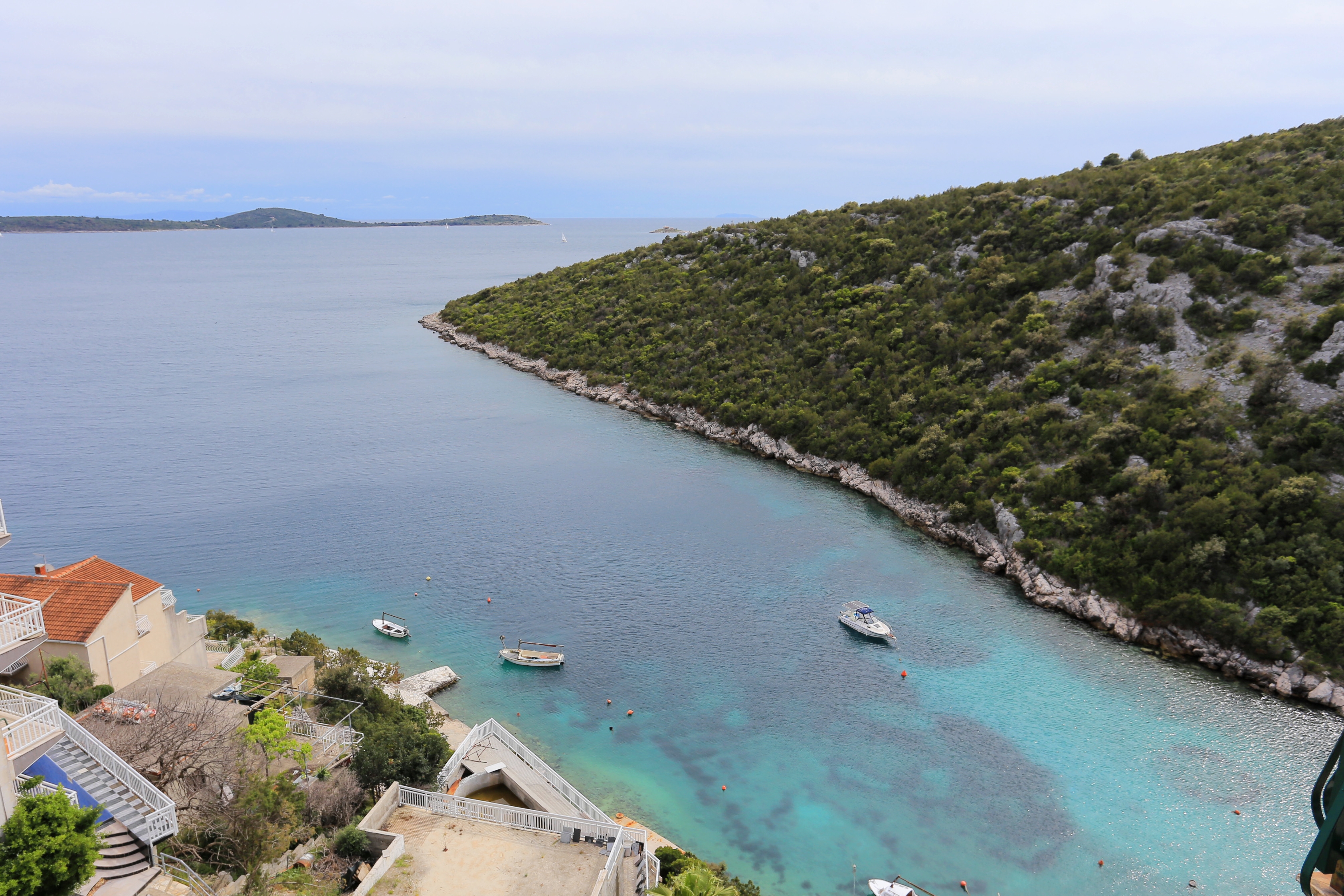 Two bedroom apartment with terrace and sea view Cove Ljubljeva, Trogir  A-a