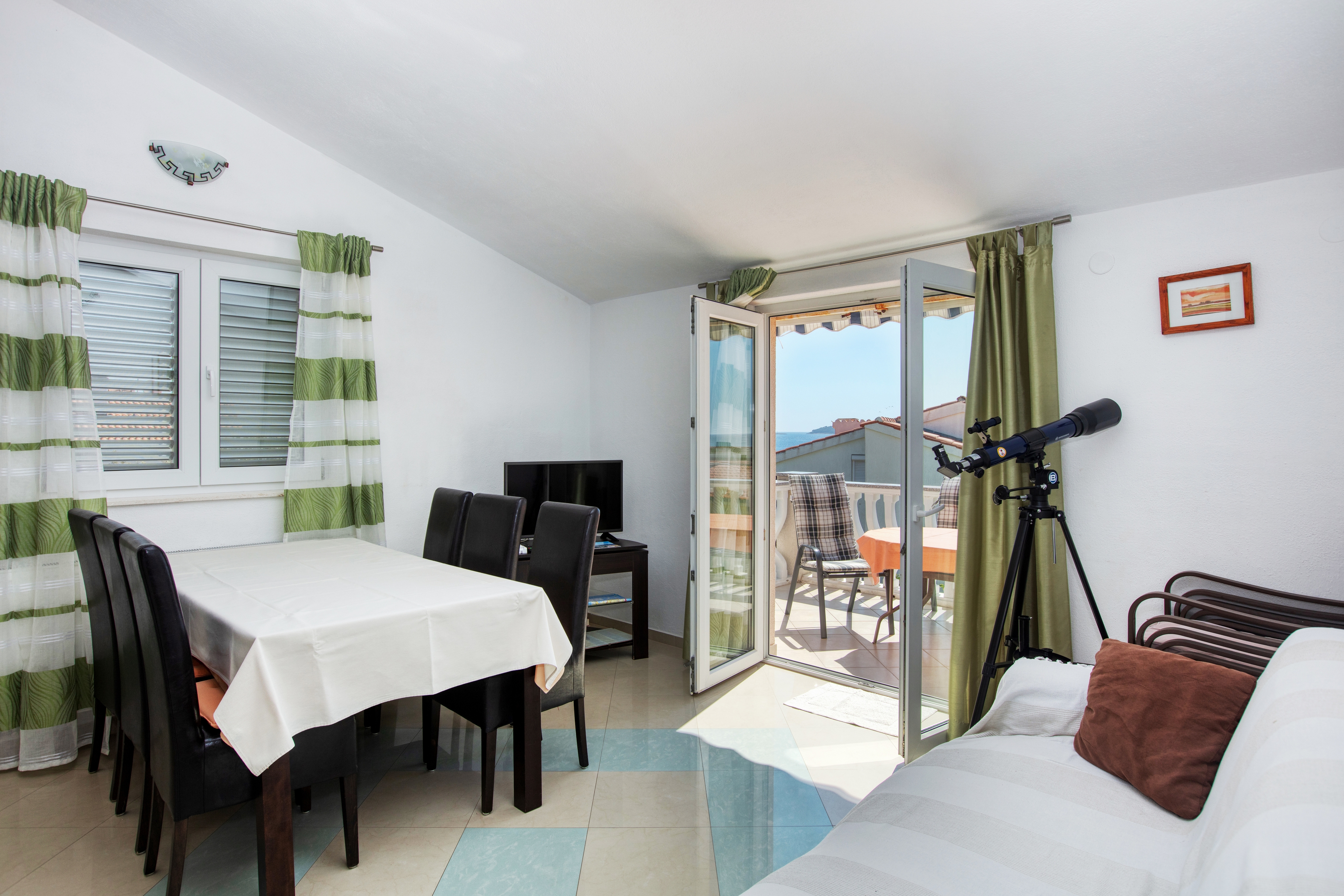 Two bedroom apartment with terrace and sea view Rogoznica (A-17129-d)