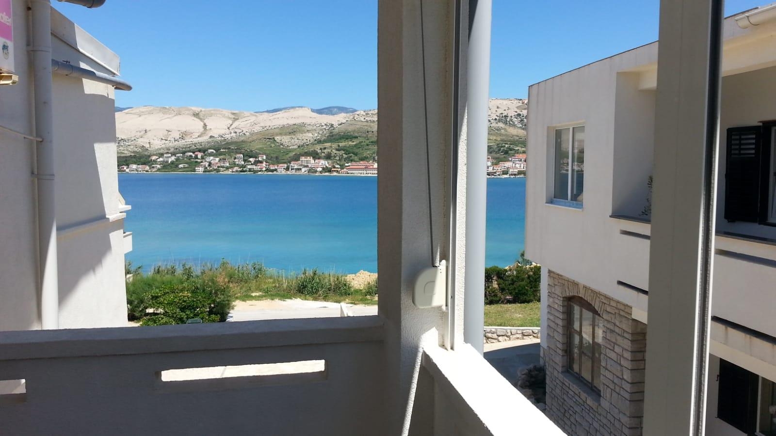 Studio flat with terrace and sea view Pag  AS-b