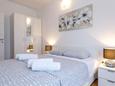Ložnice 1 Novalja, Ložnice 1 v ubytování typu apartment, domácí mazlíčci povoleni a WiFi.
