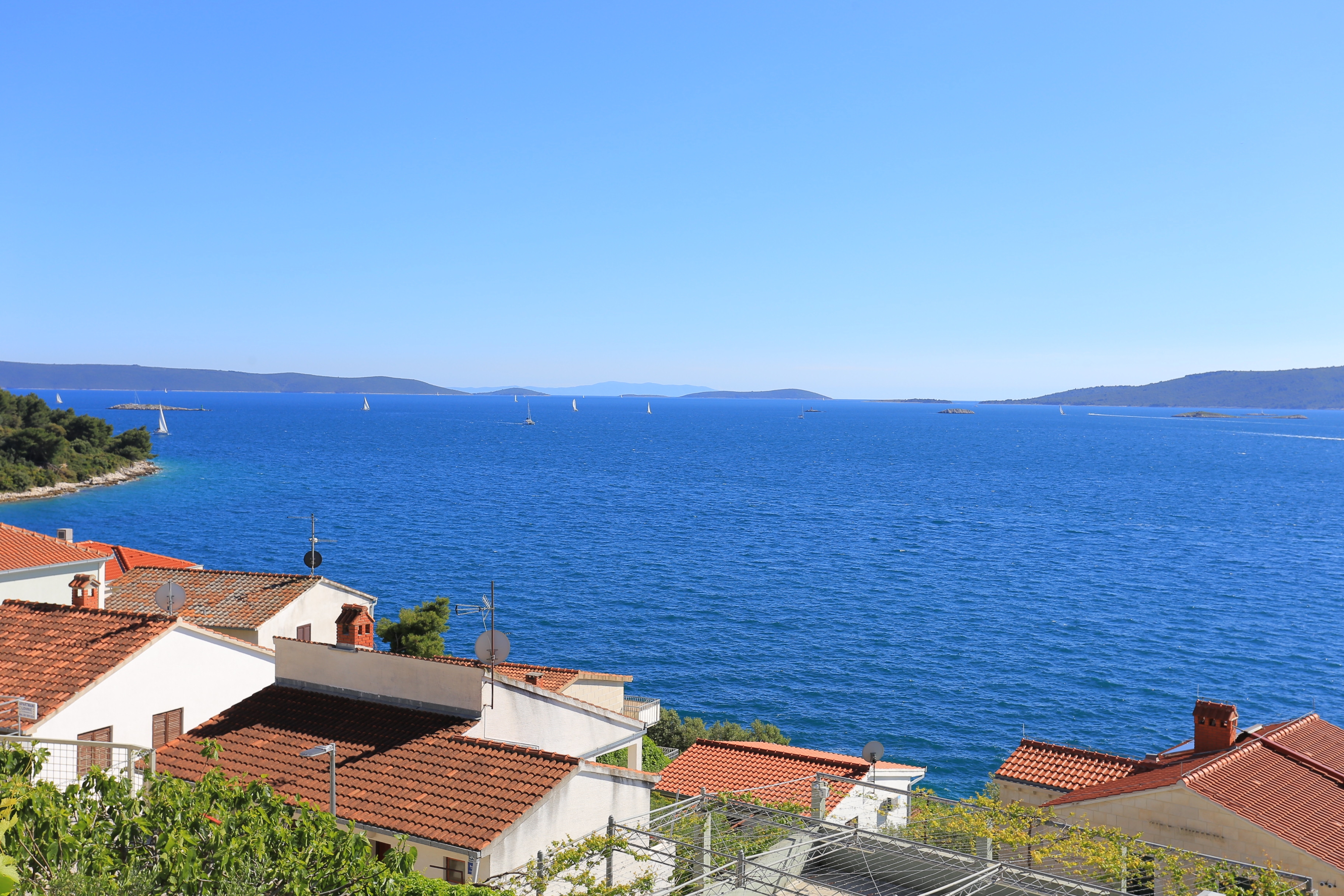 One bedroom apartment with terrace and sea view Okrug Donji, Čiovo  A-a