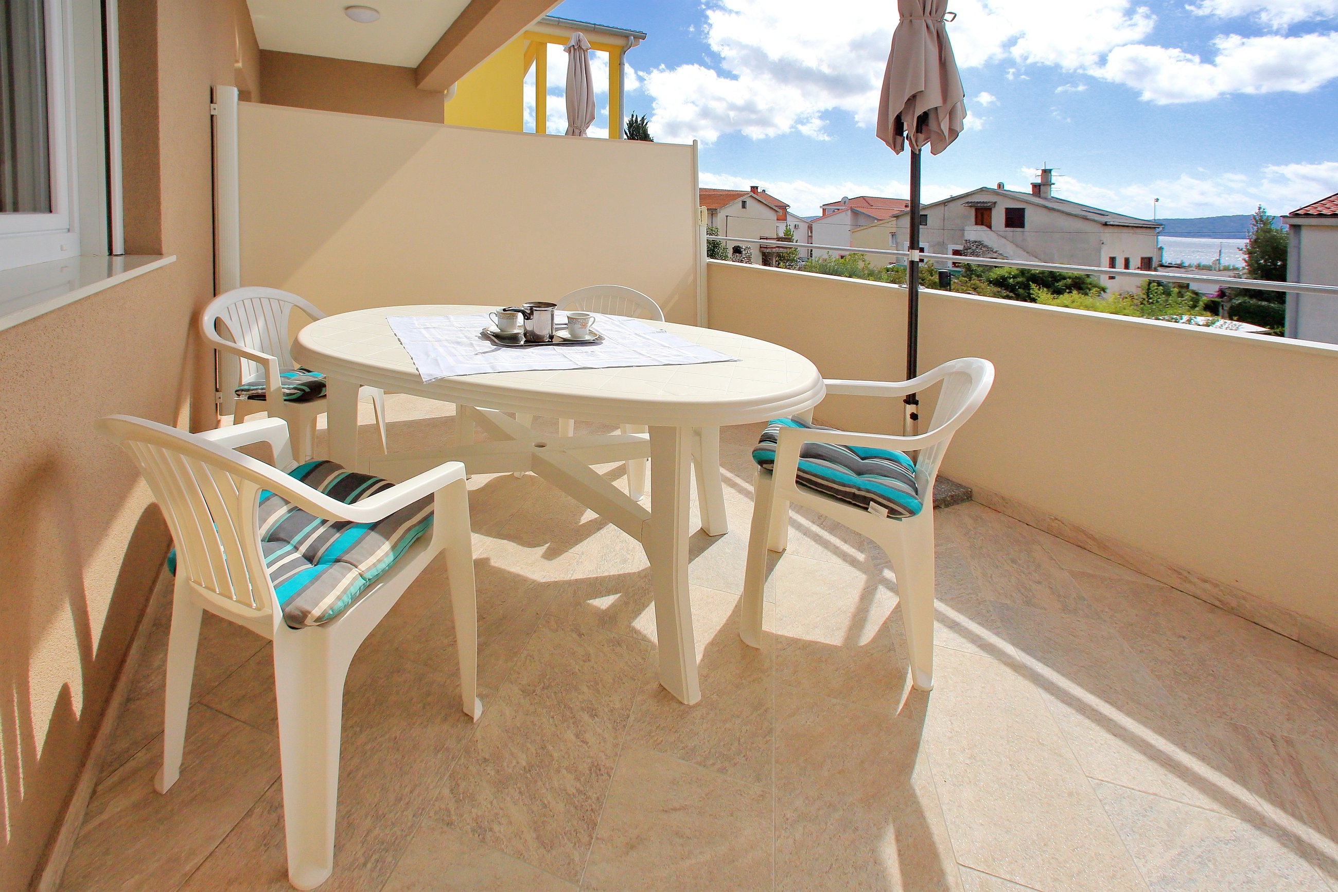 One bedroom apartment with terrace and sea view Bibinje, Zadar  A-a