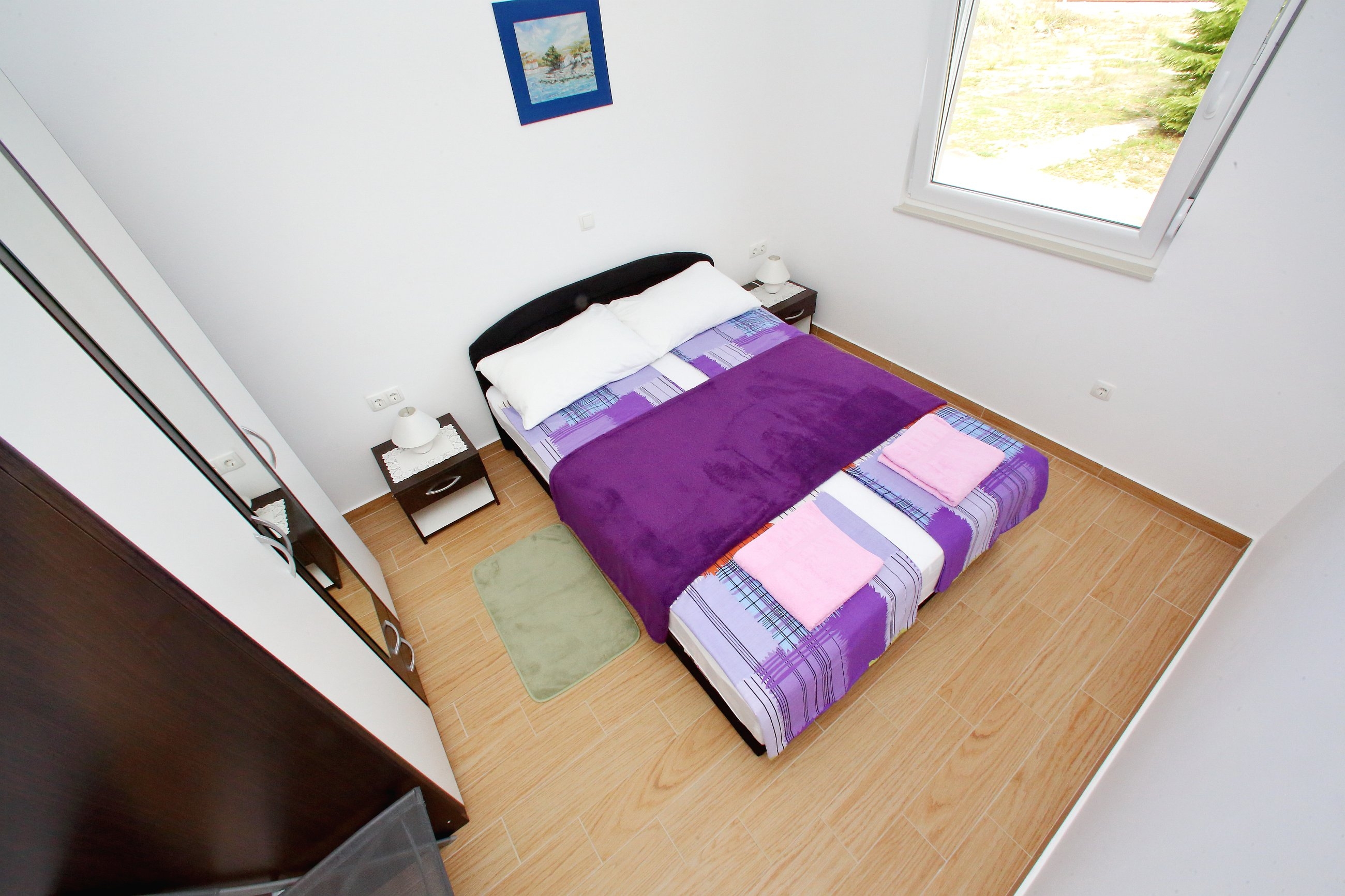 One bedroom apartment with terrace and sea view Bibinje, Zadar  A-b