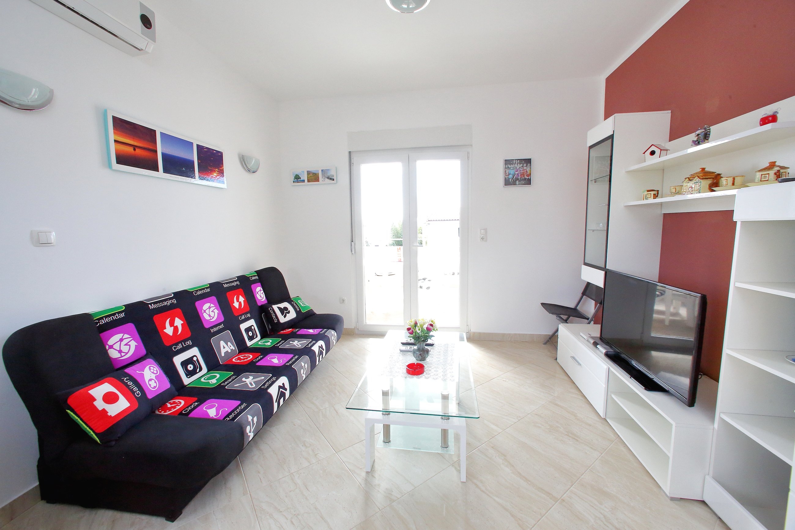 One bedroom apartment with terrace and sea view Bibinje, Zadar (A-17269-b)