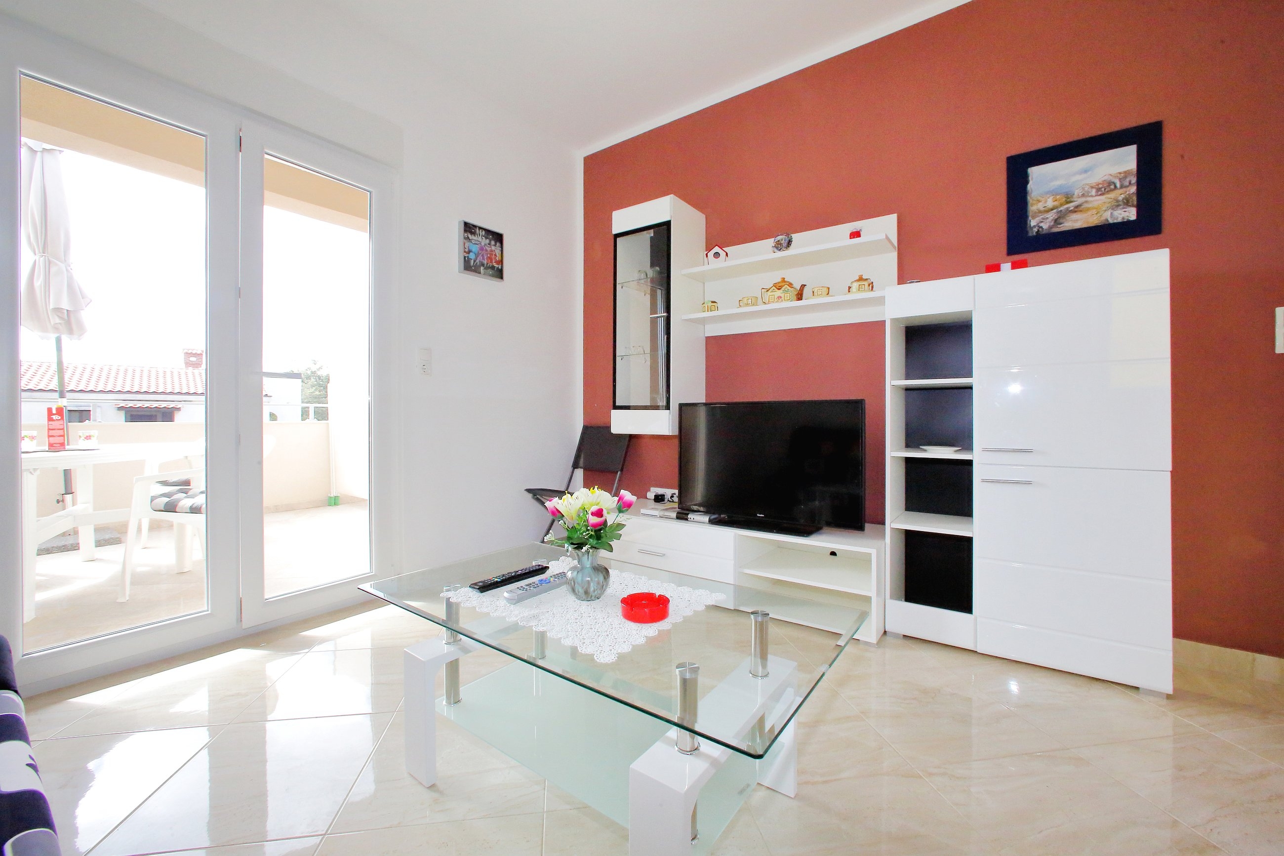 One bedroom apartment with terrace and sea view Bibinje, Zadar (A-17269-b)