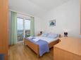 Ložnice 2 Igrane, Ložnice 2 v ubytování typu apartment, s klimatizací a WiFi.