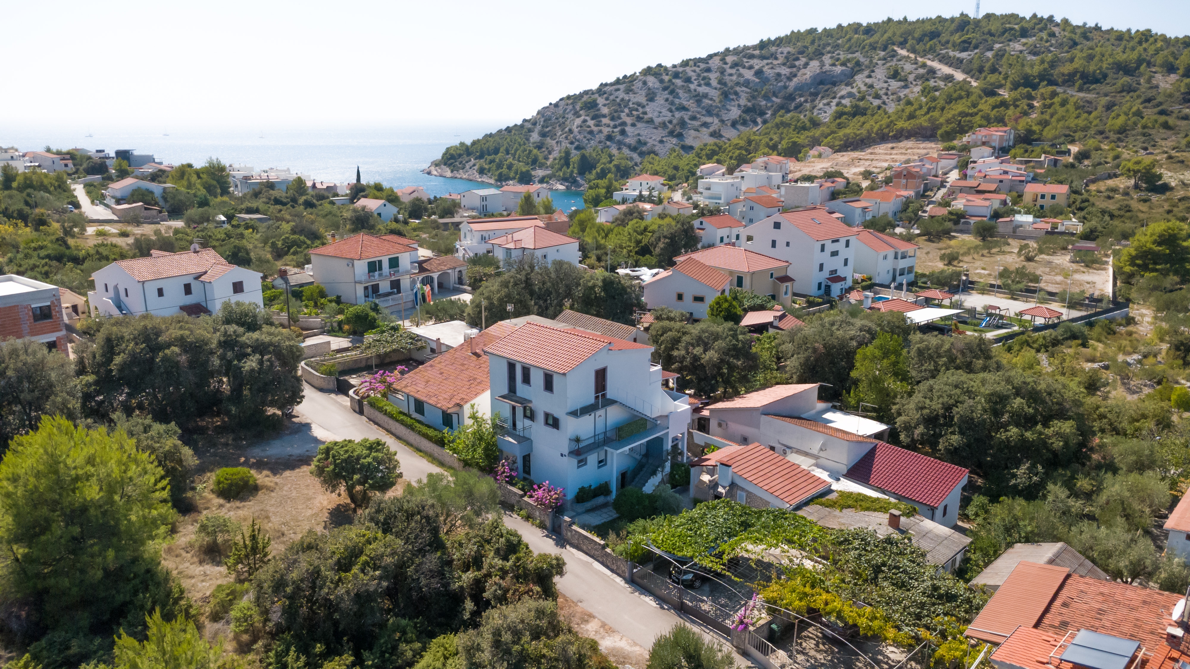 Two bedroom apartment with terrace and sea view Ražanj, Rogoznica (A-17328-a)