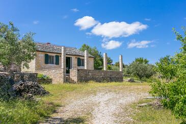 Supetar, Brač, Alloggio 17330 - Casa vacanze con la spiaggia ghiaiosa.