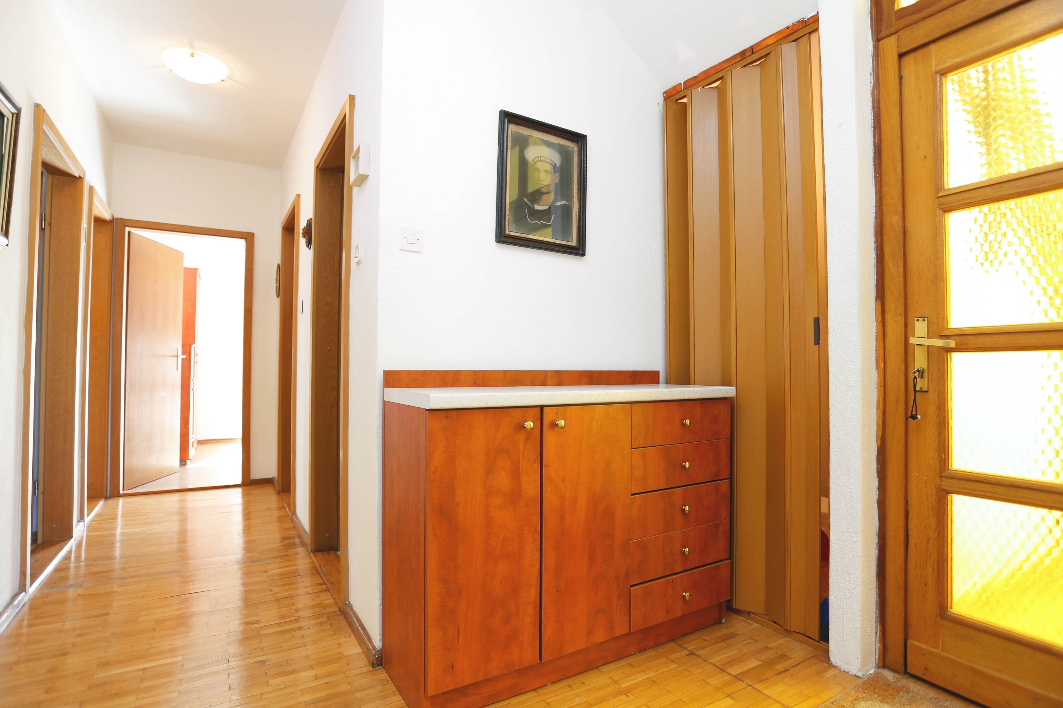 Three bedroom apartment with balcony and sea view Arbanija, Čiovo  A-a