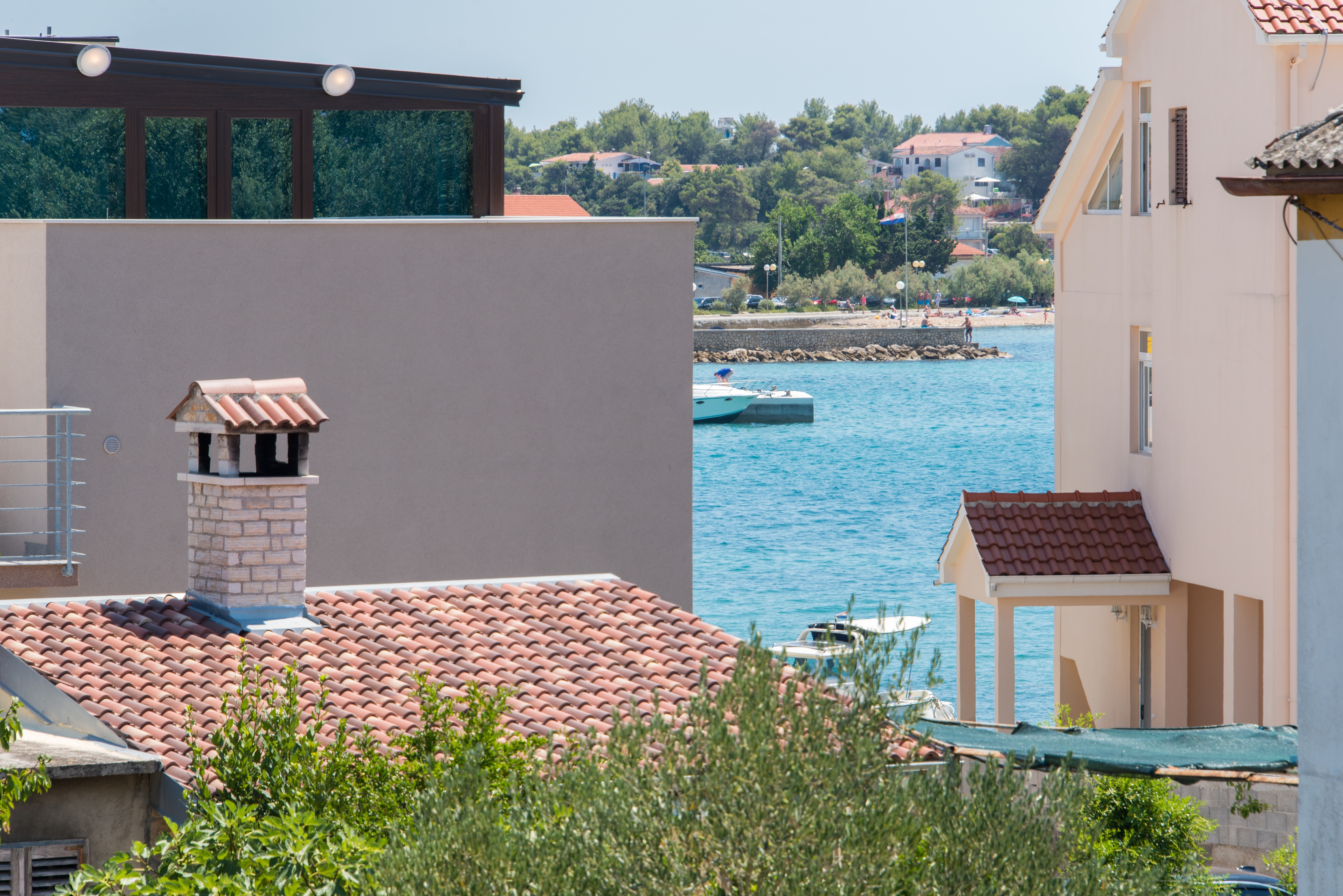 Two bedroom apartment with balcony and sea view Petrčane, Zadar  A-a