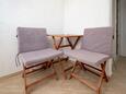 Tkon, Terrace in the apartment, with a sea view and WiFi.