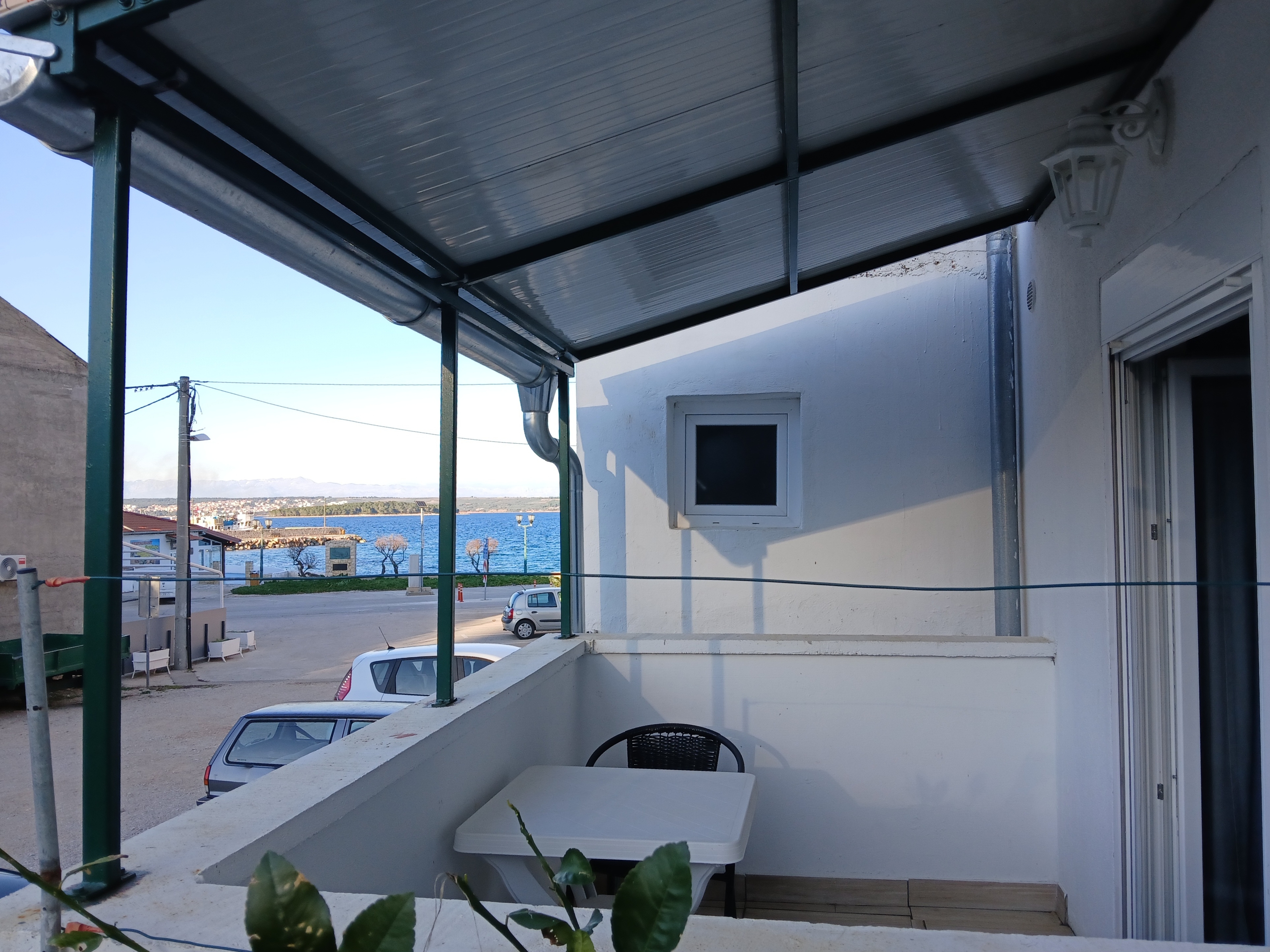 One bedroom apartment with terrace and sea view Tkon, Pašman  A-c