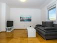 Obývací pokoj Novalja, Obývací pokoj v ubytování typu apartment, s klimatizací, domácí mazlíčci povoleni a WiFi.