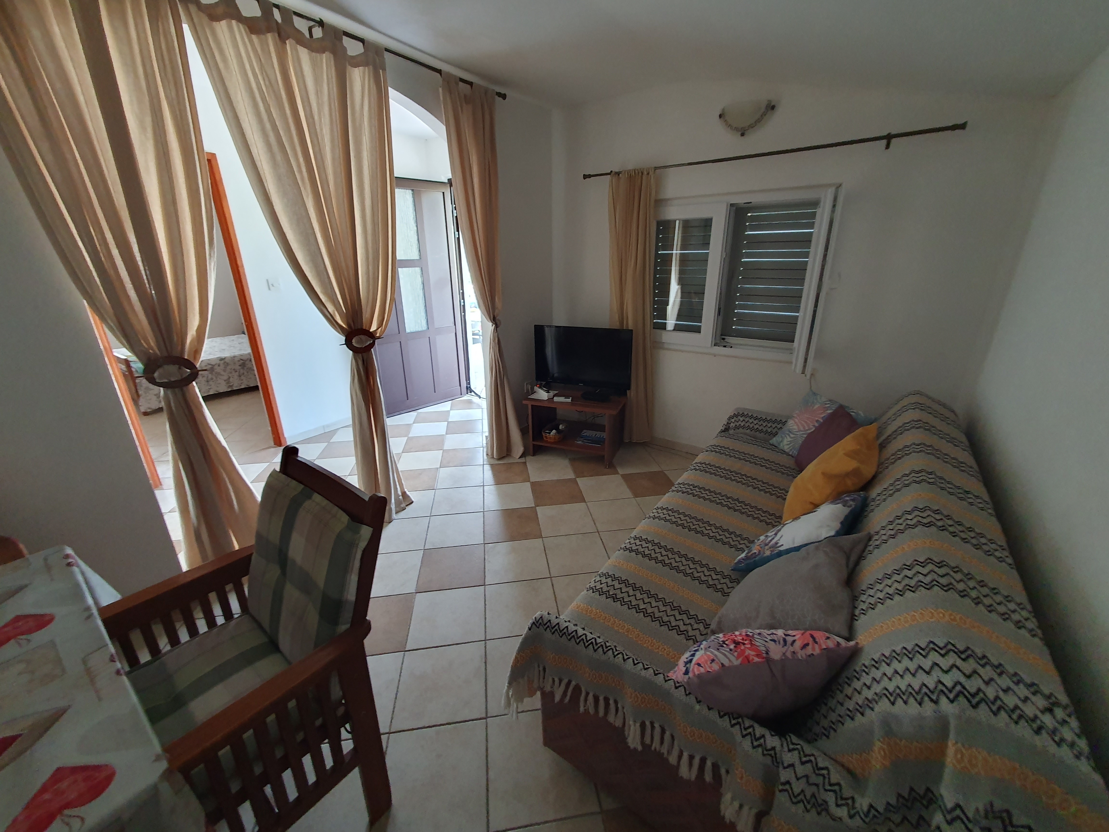 Two bedroom apartment with terrace and sea view Seline, Paklenica (A-17390-a)