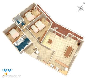 Plan Tri Žala, Plan in the apartment, WIFI.