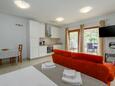 Vrsar, Ložnice v ubytování typu studio-apartment, s klimatizací, domácí mazlíčci povoleni a WiFi.