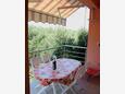 Balcony 1 Betina, Balcony 1 in the apartment, with a sea view, (pet friendly) and WiFi.