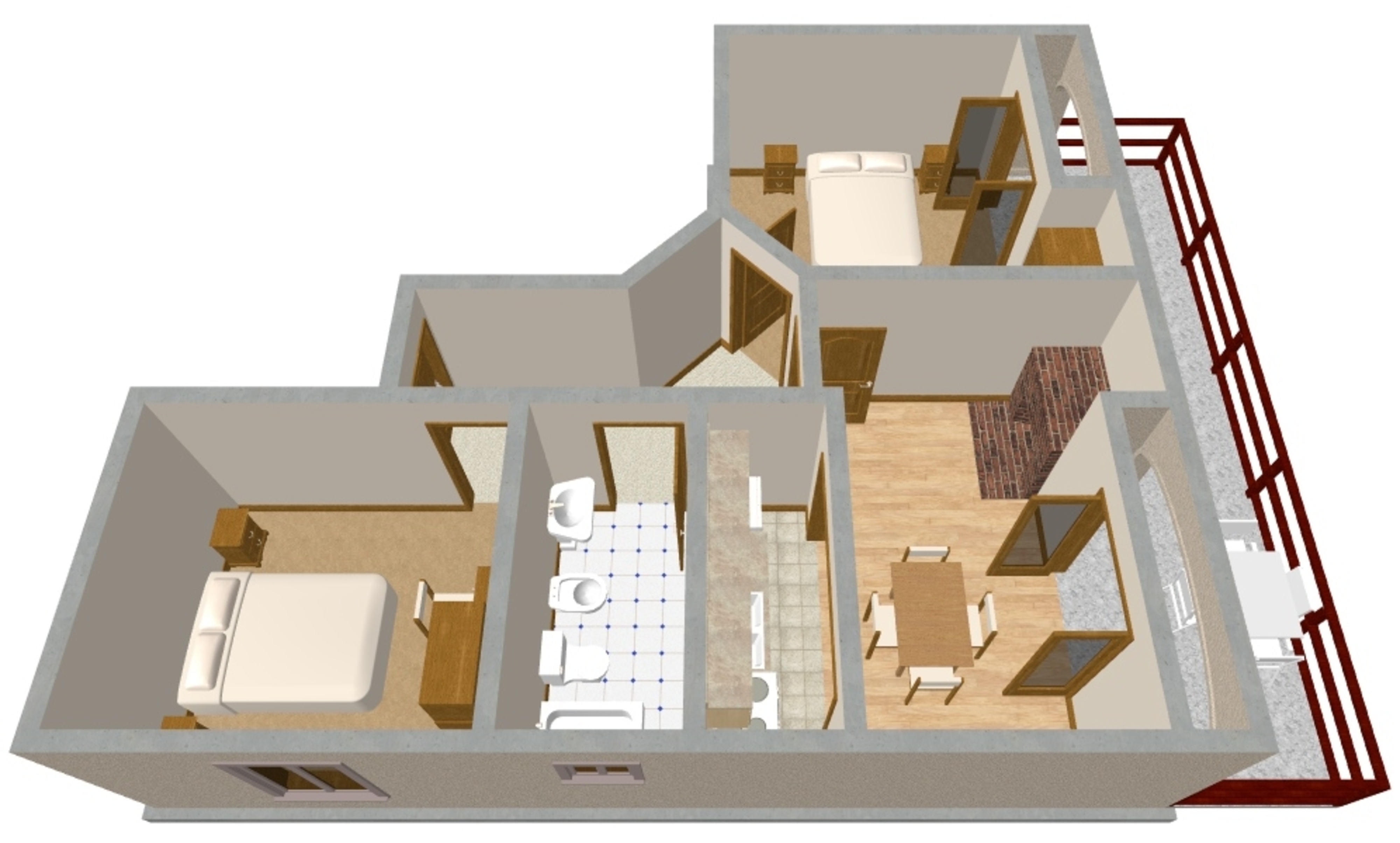 Two bedroom apartment near beach Prižba, Korčula  A-a