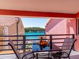 Prižba, Terrasse dans l’hébergement en type apartment, avec la vue sur la mer et WiFi.