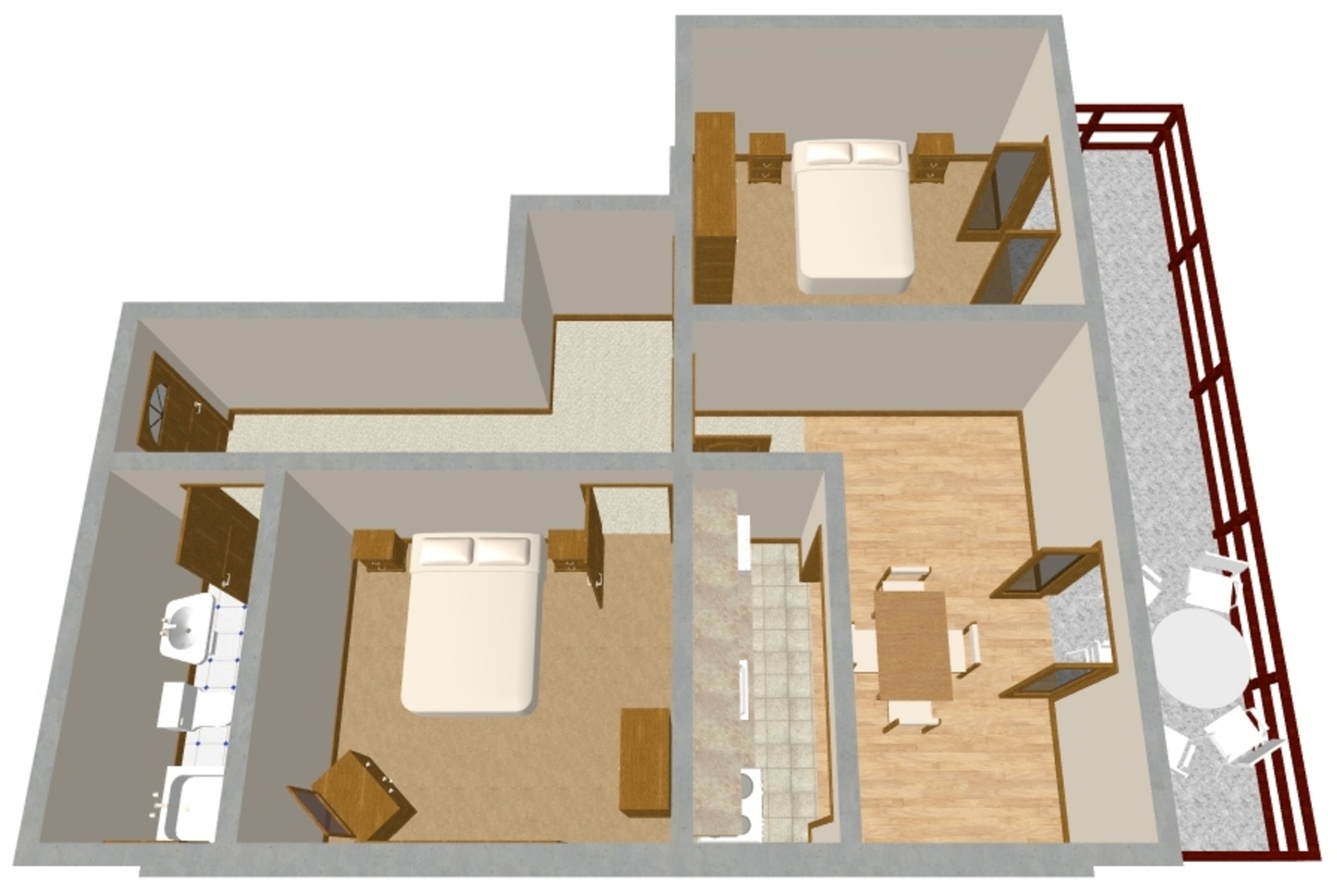 Two bedroom apartment near beach Prižba, Korčula  A-c