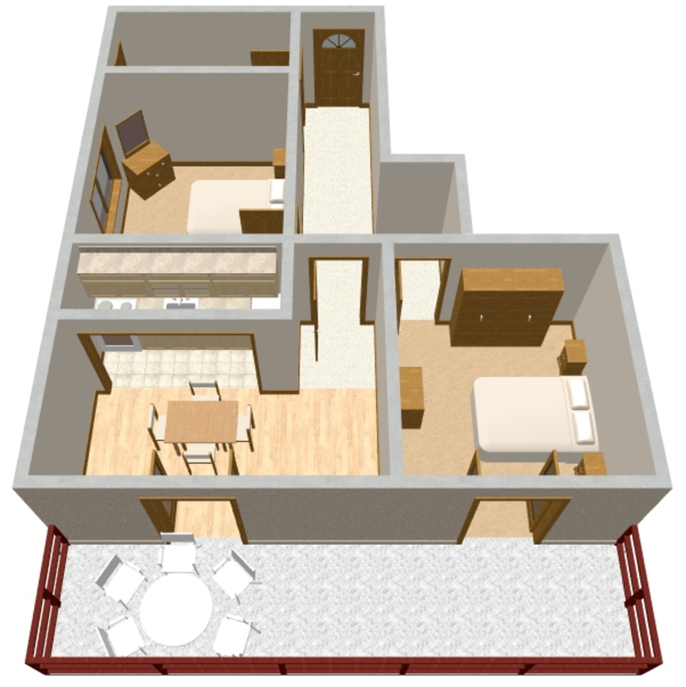 Two bedroom apartment near beach Prižba, Korčula  A-c