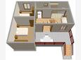 Prižba, План в размещении типа apartment, WiFi.