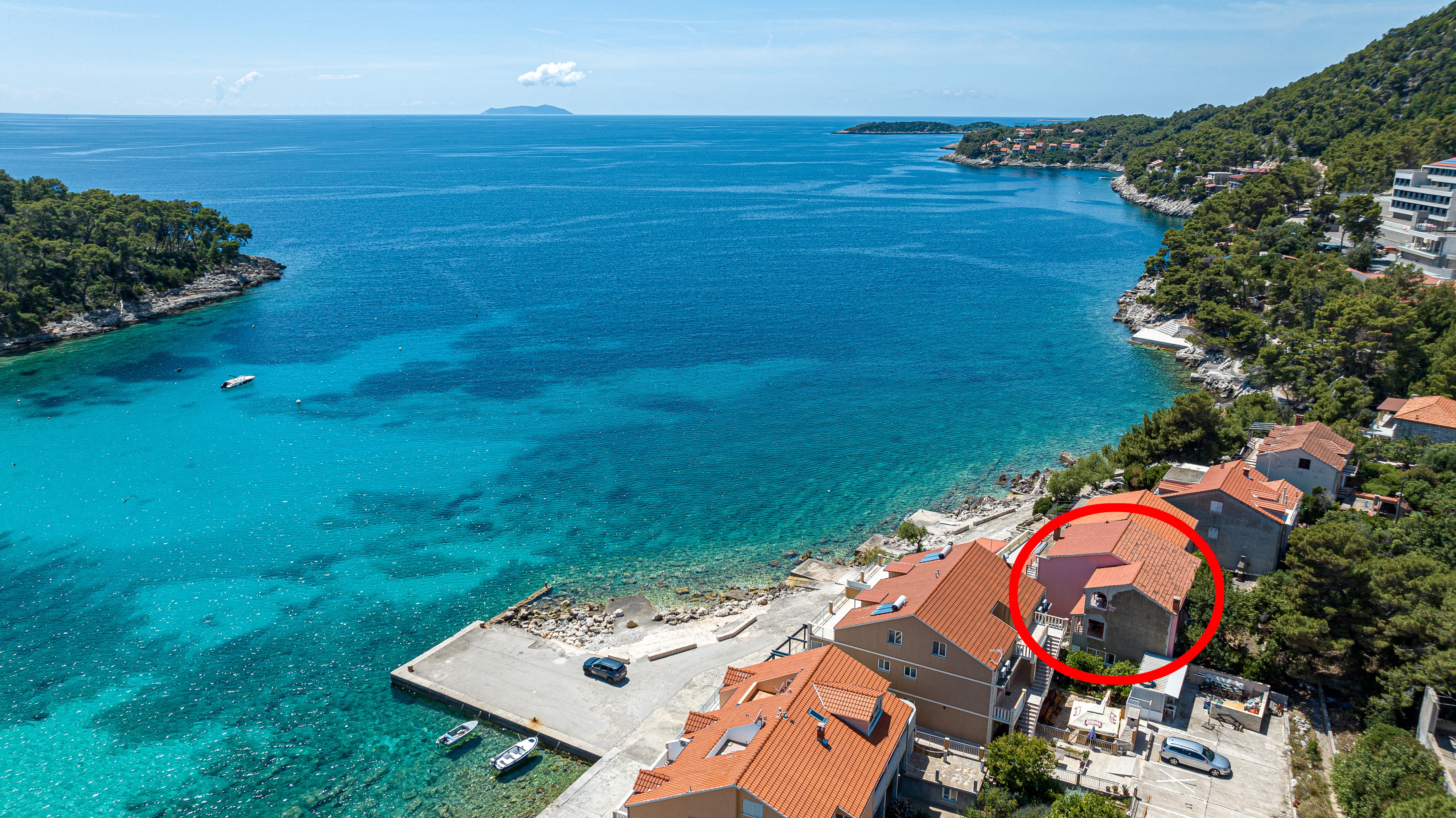 Dvosobni apartman uz plažu Prižba, Korčula  A-a