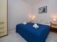 Bedroom Novalja, Bedroom in the apartment, (pet friendly) and WiFi.