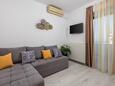 Obývací pokoj Kraljevica, Obývací pokoj v ubytování typu apartment, s klimatizací a WiFi.