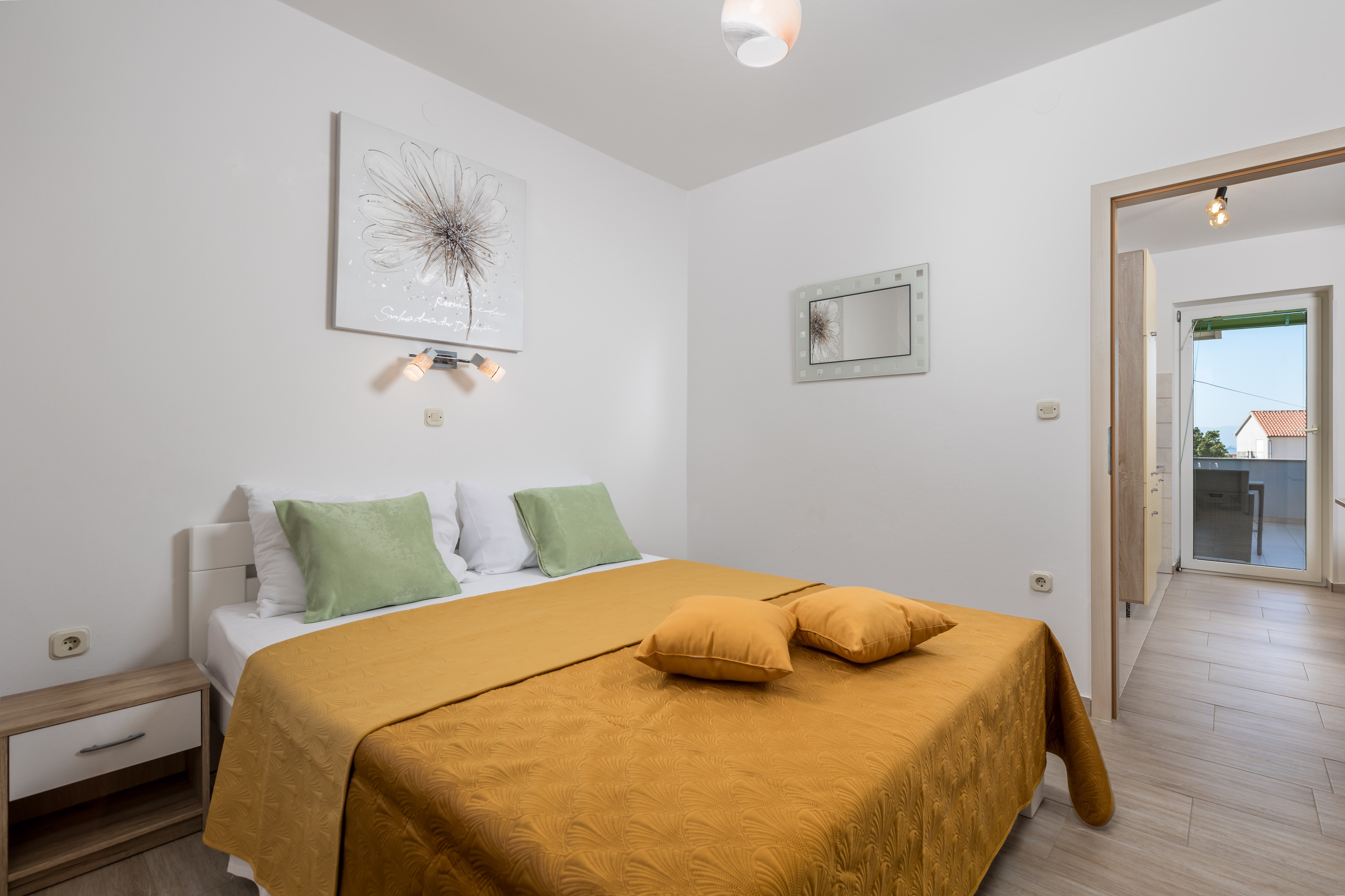 Two bedroom apartment with terrace and sea view Kraljevica  A-c