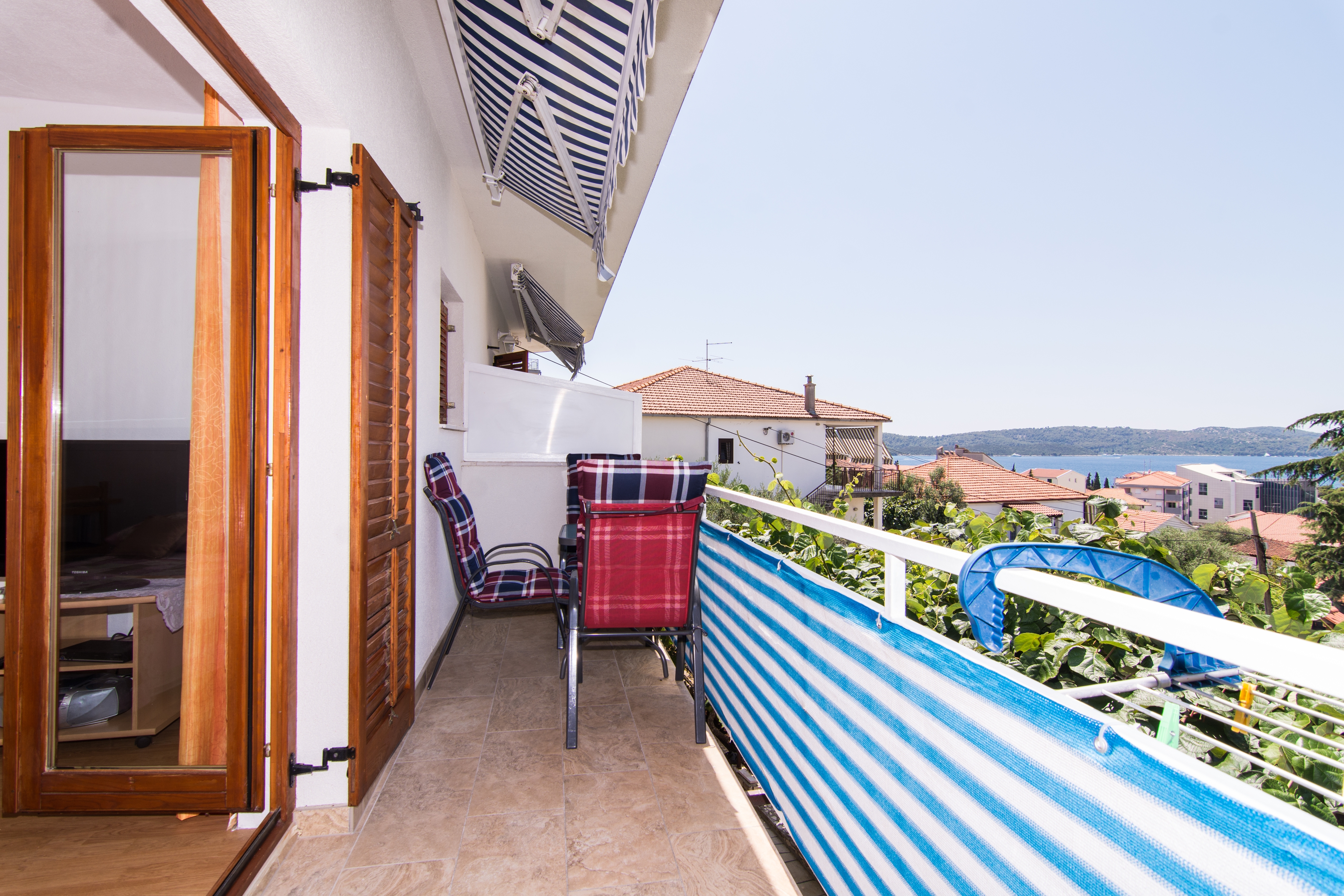 One bedroom apartment with balcony and sea view Trogir  A-a