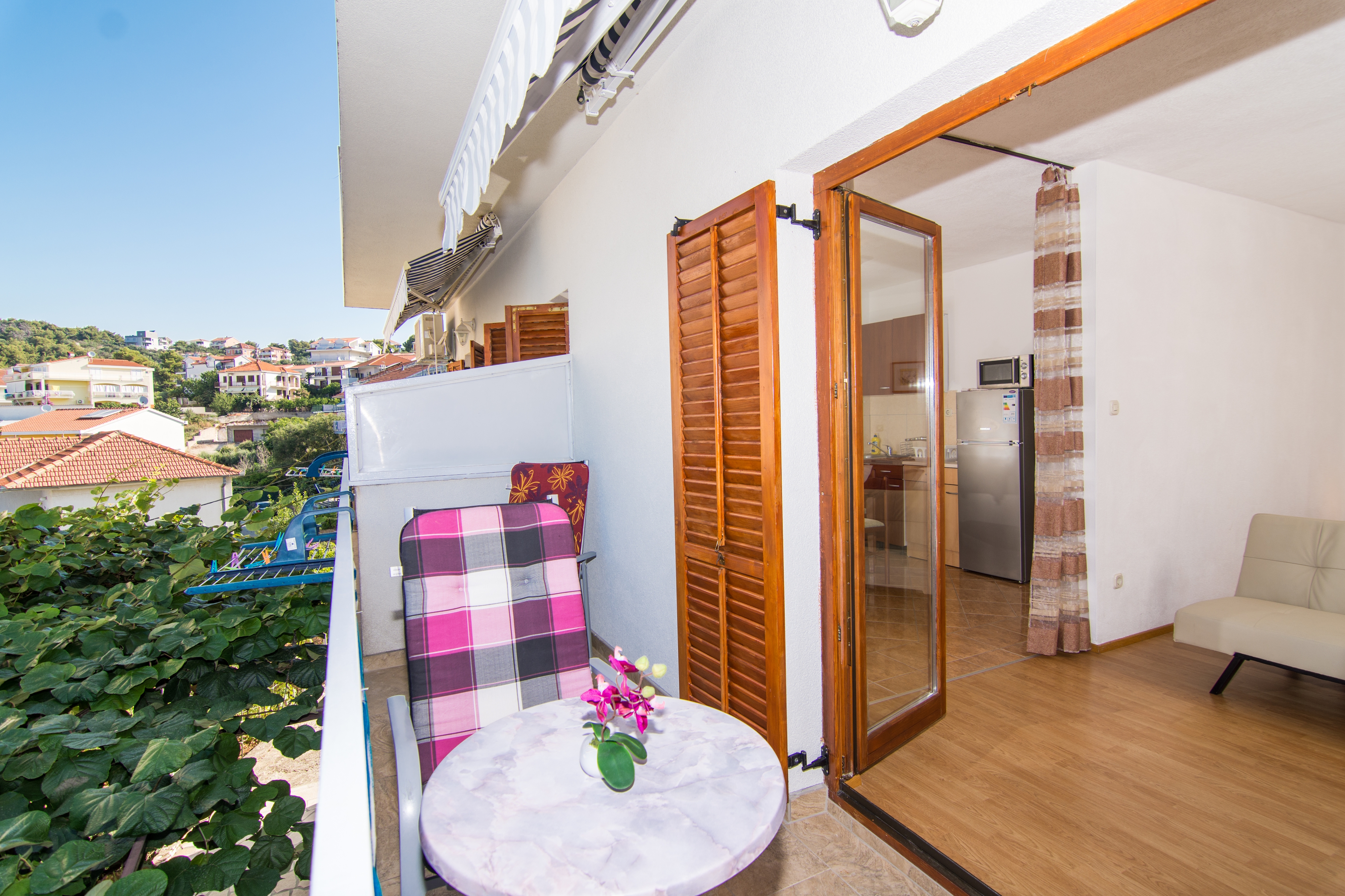 Studio flat with balcony and sea view Trogir  AS-a