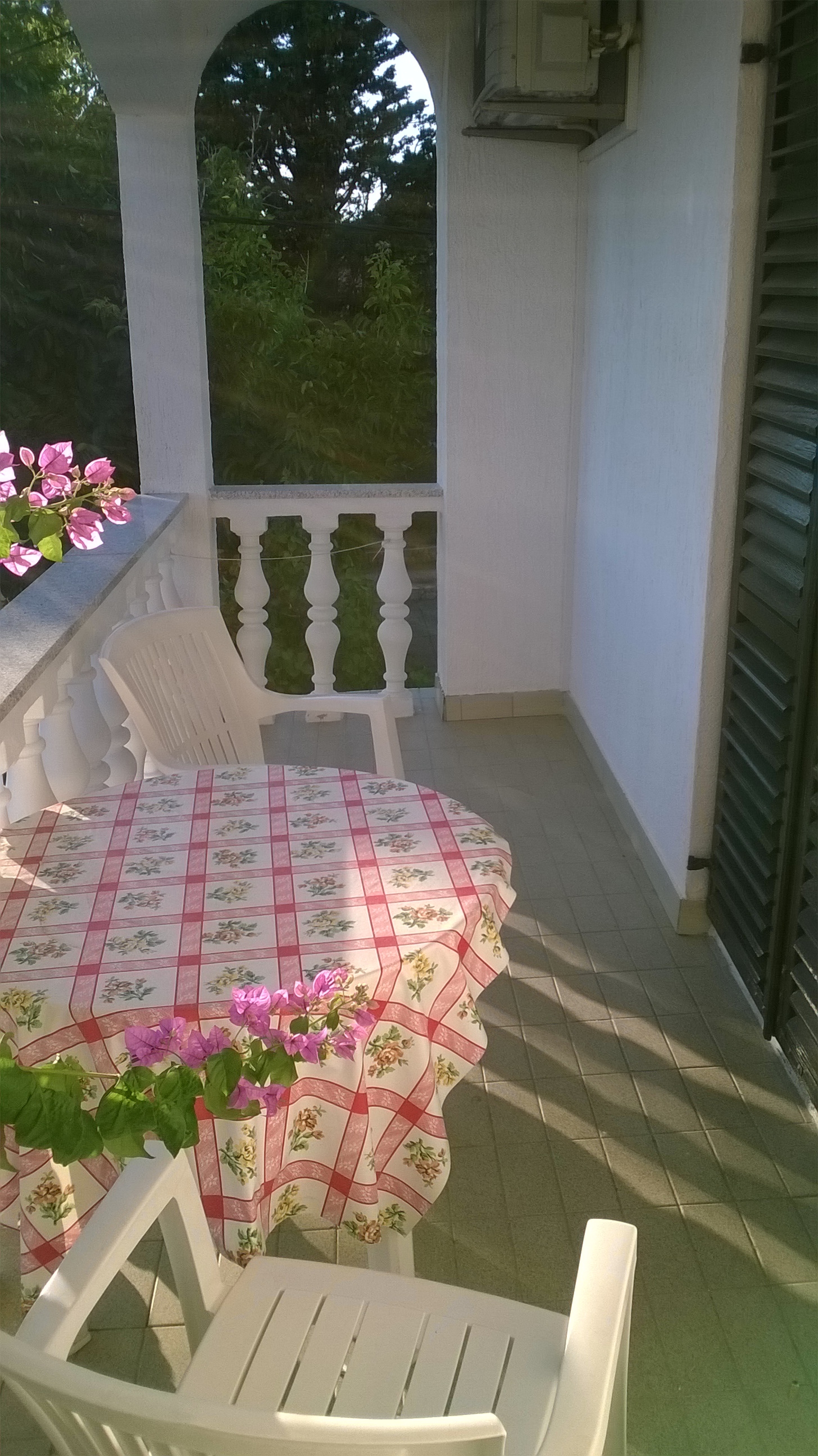 One bedroom apartment with terrace and sea view Barbat, Rab  A-c