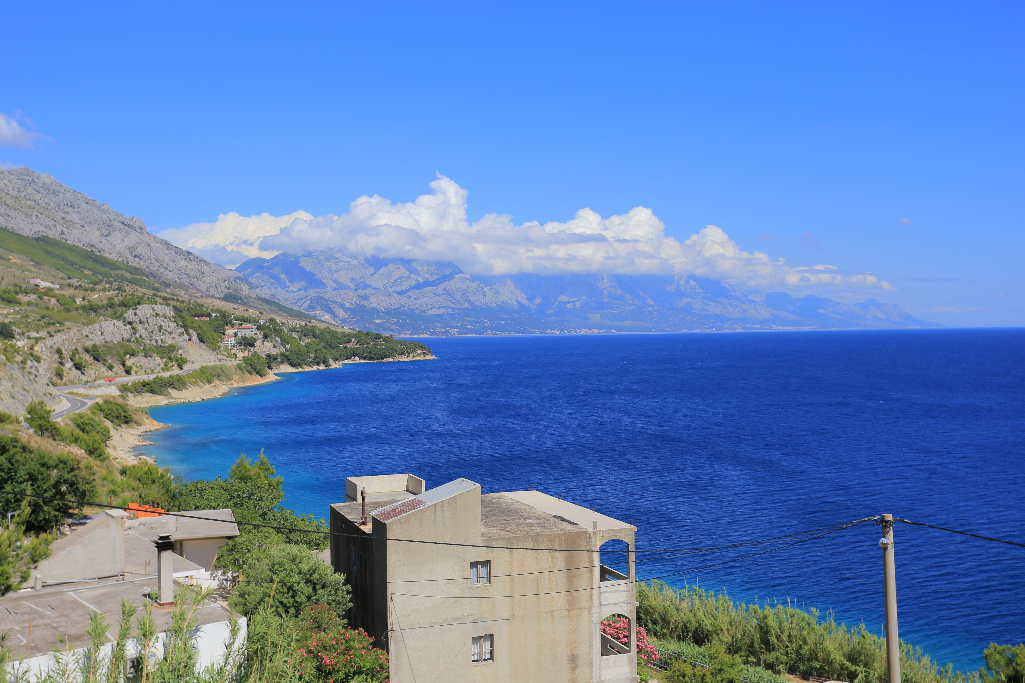 One bedroom apartment with balcony and sea view Lokva Rogoznica, Omiš  A-b