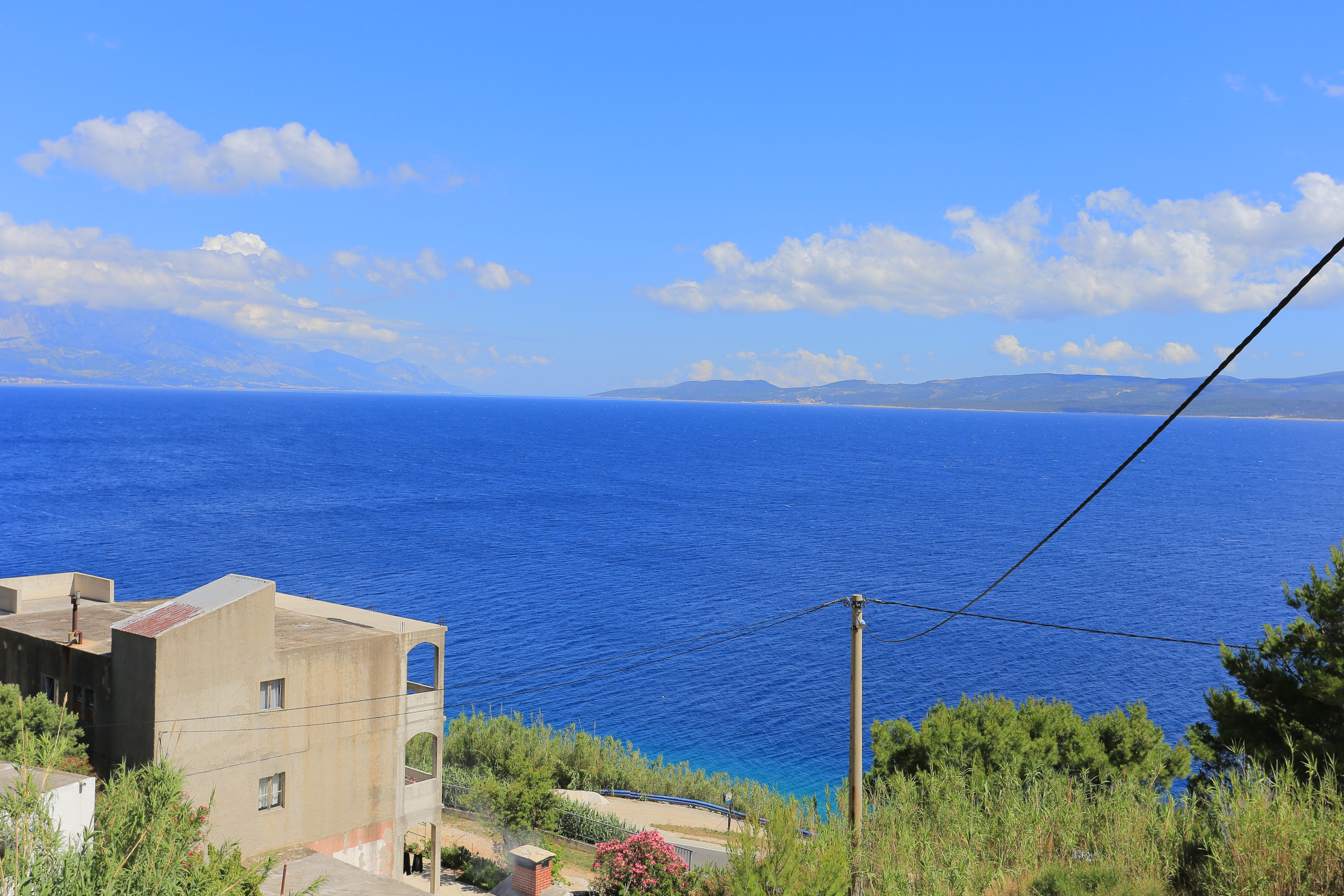 One bedroom apartment with balcony and sea view Lokva Rogoznica, Omiš  A-d