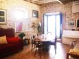 Obývací pokoj Šibenik, Obývací pokoj v ubytování typu studio-apartment, s klimatizací, domácí mazlíčci povoleni a WiFi.