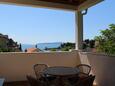 Terrace Ika, Terrace in the apartment, with a sea view and WiFi.