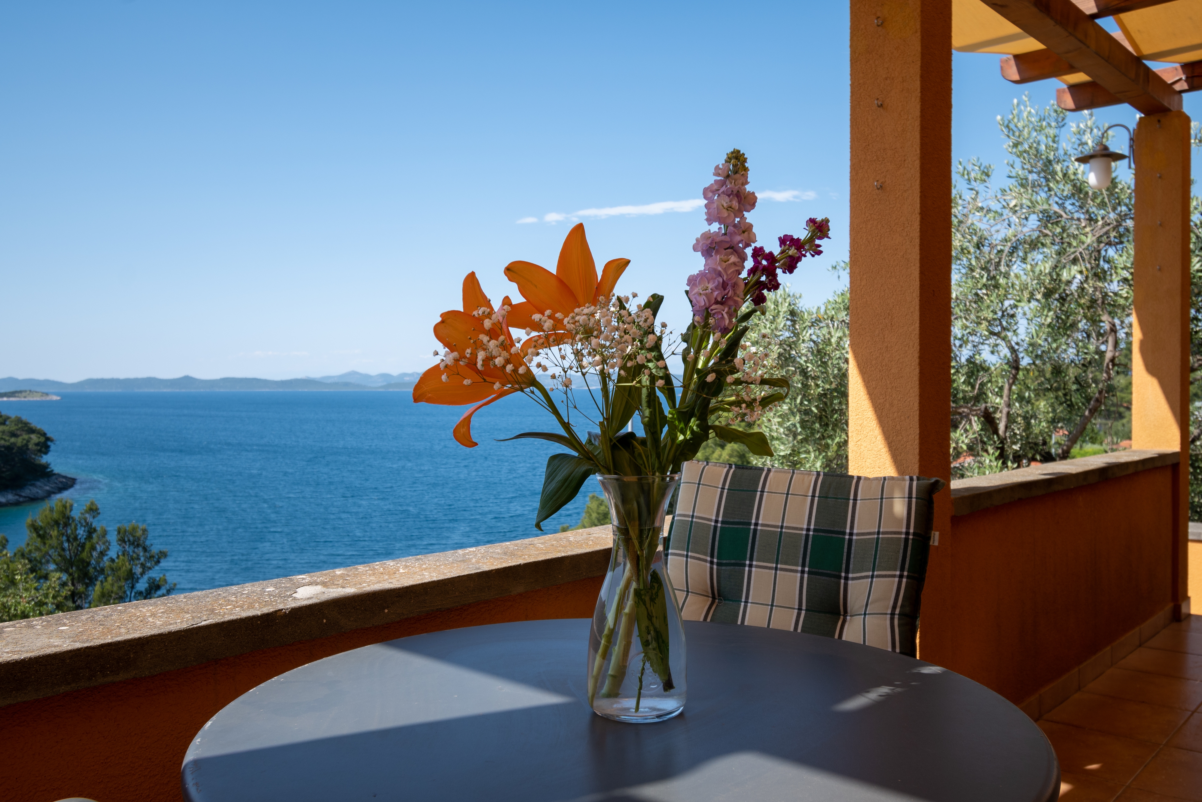 Studio flat with terrace and sea view Sali, Dugi otok  AS-a
