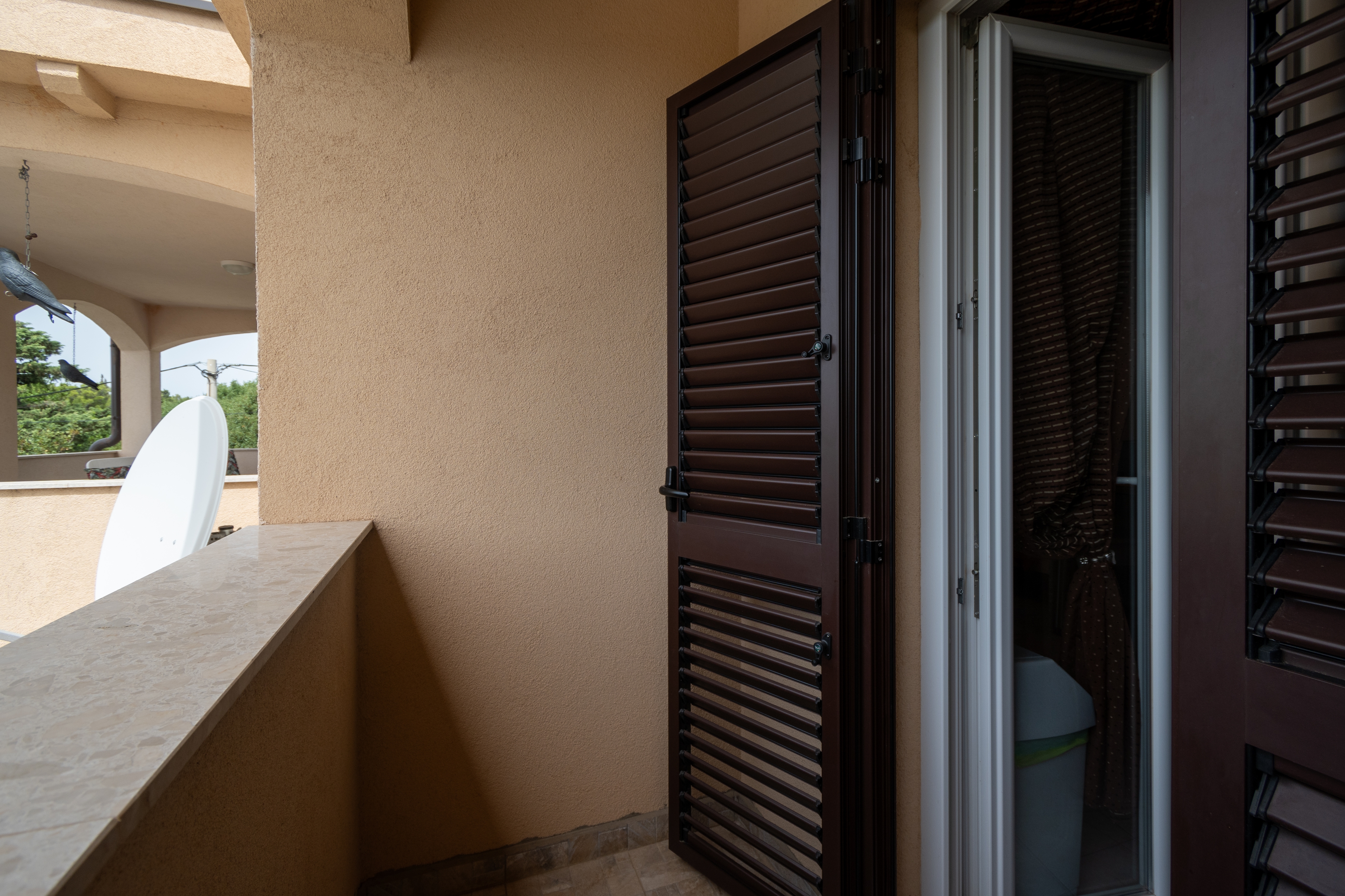 One bedroom apartment with terrace and sea view Tribanj Šibuljina, Paklenica  A-a