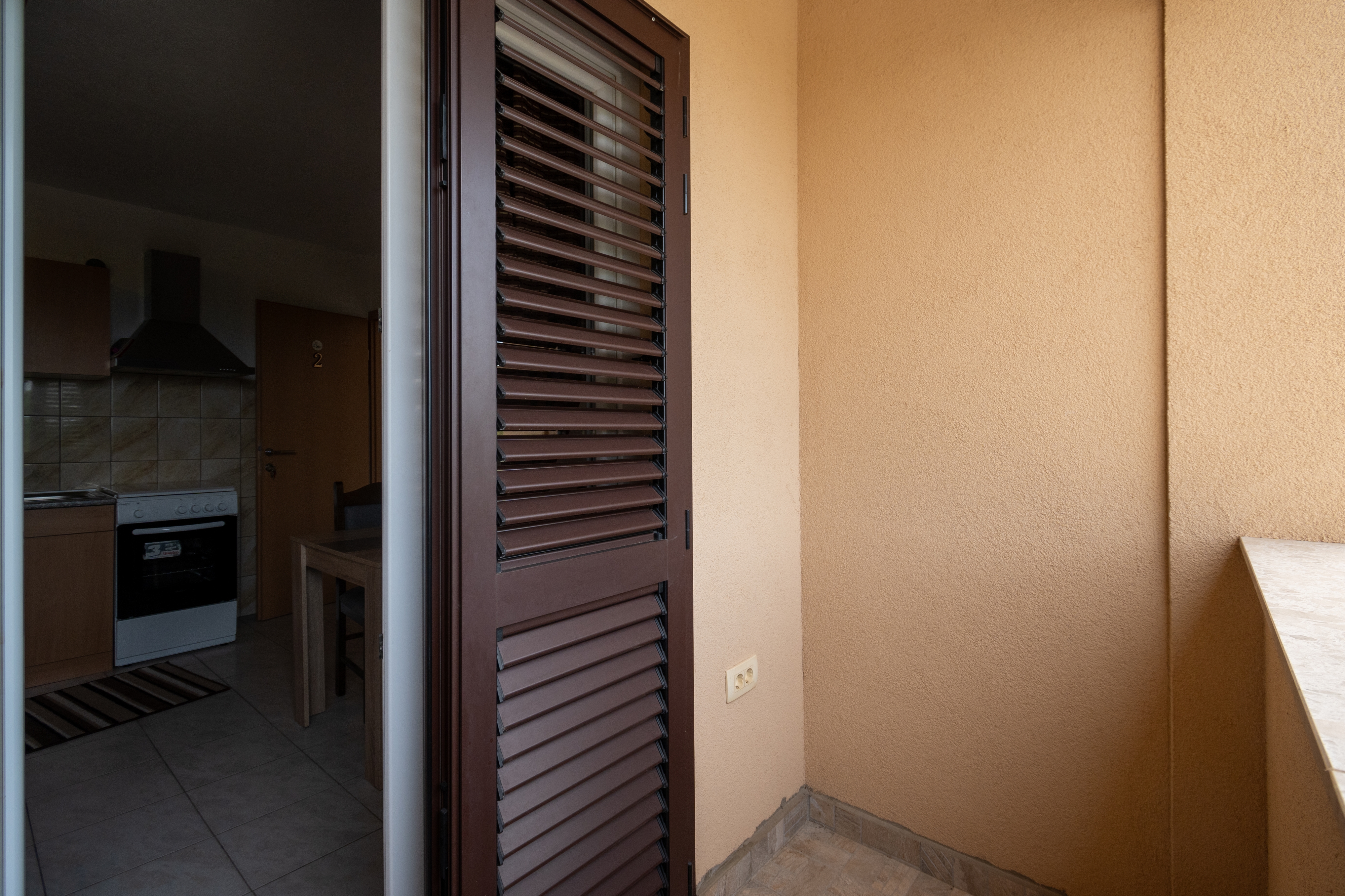 One bedroom apartment with terrace and sea view Tribanj Šibuljina, Paklenica  A-a