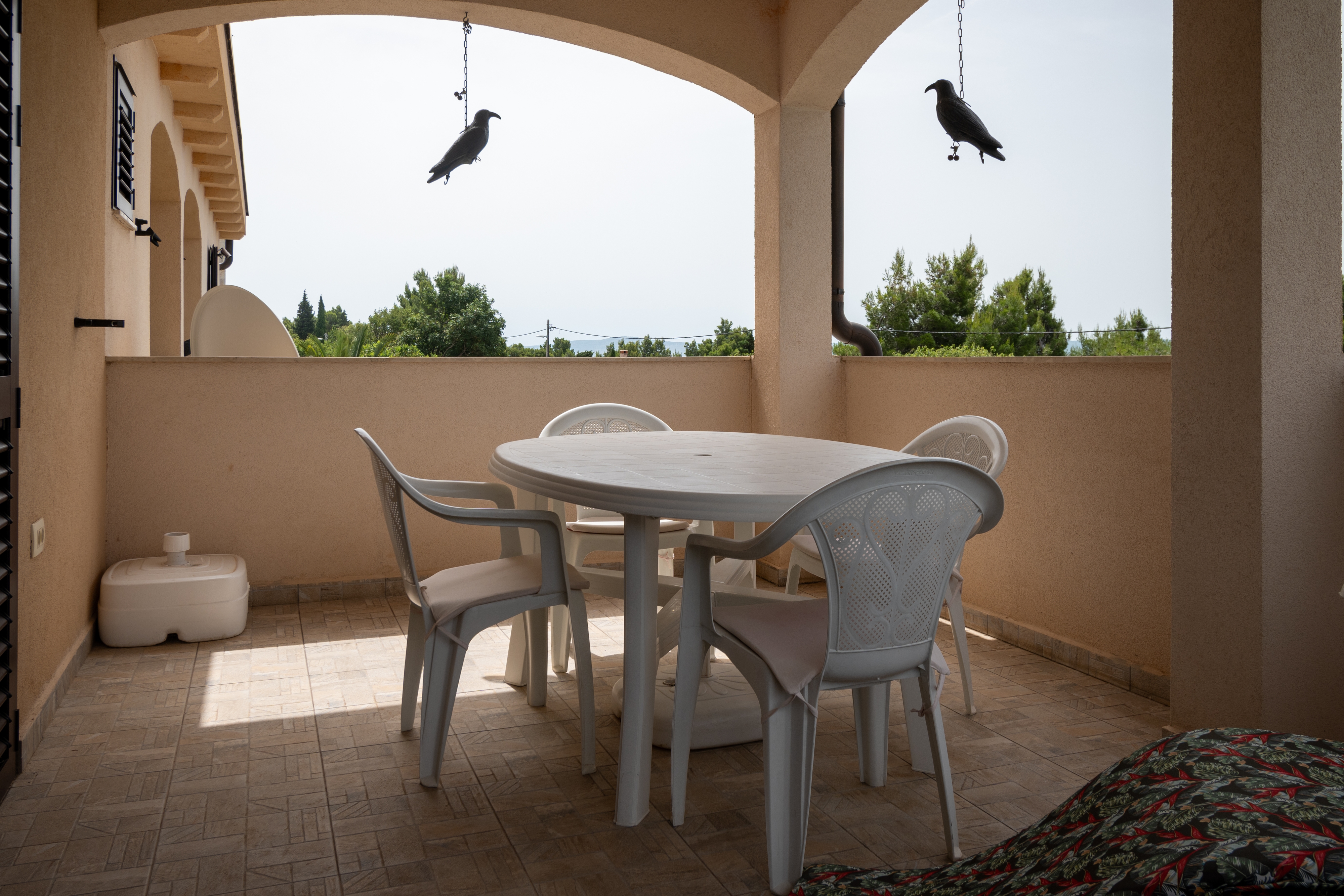 One bedroom apartment with terrace and sea view Tribanj Šibuljina, Paklenica  A-a