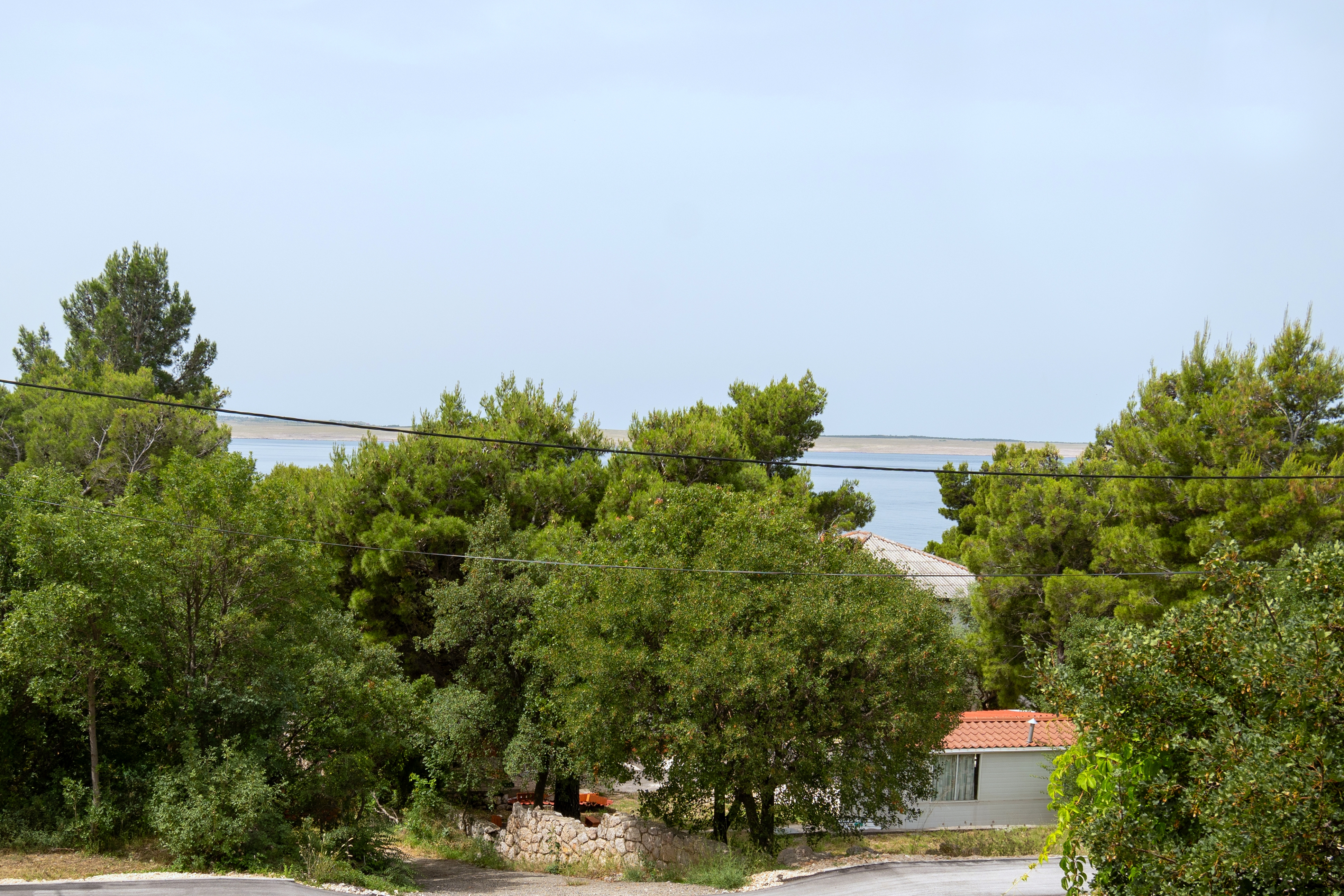One bedroom apartment with terrace and sea view Tribanj Šibuljina, Paklenica  A-a