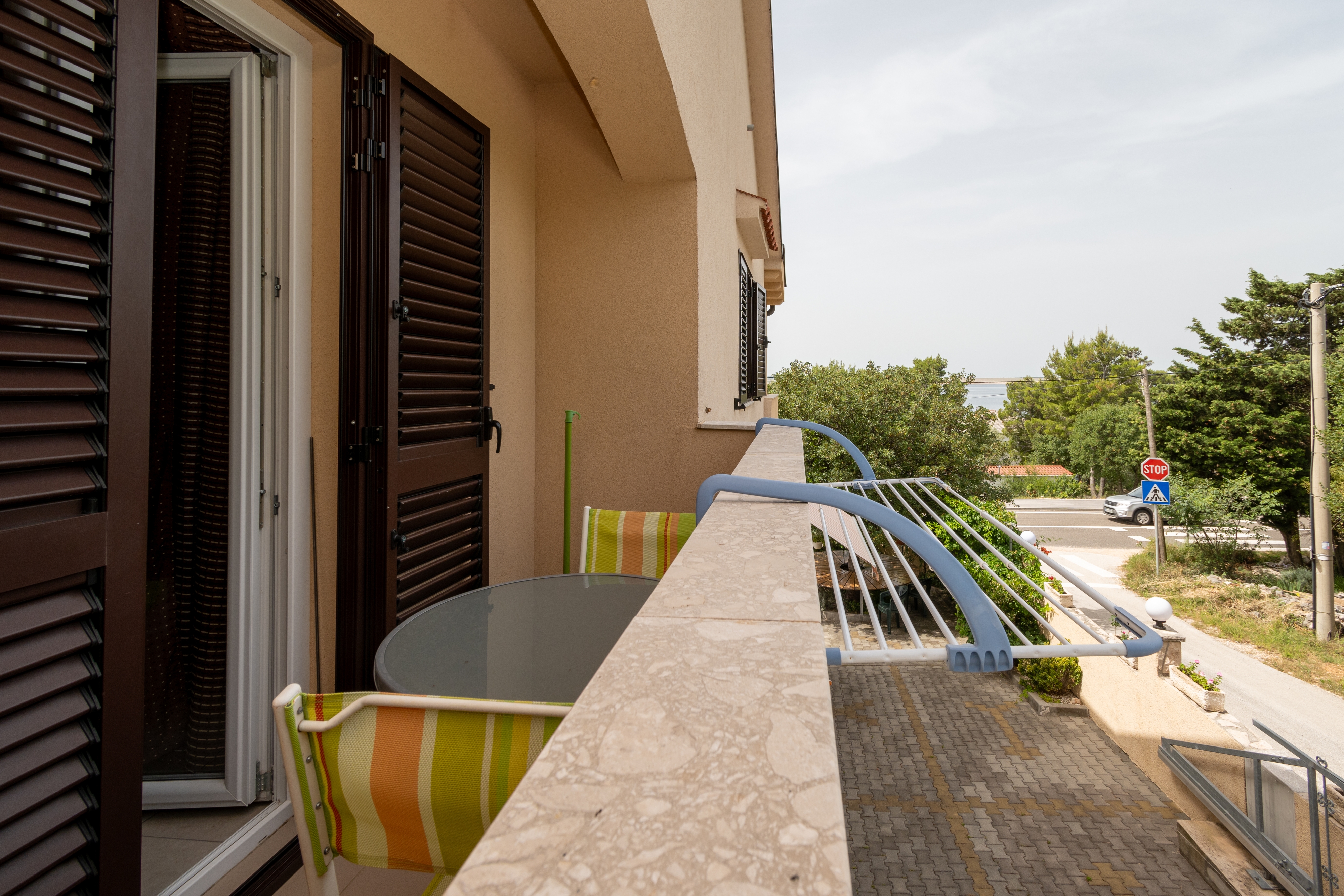 One bedroom apartment with balcony and sea view Tribanj Šibuljina, Paklenica  A-b