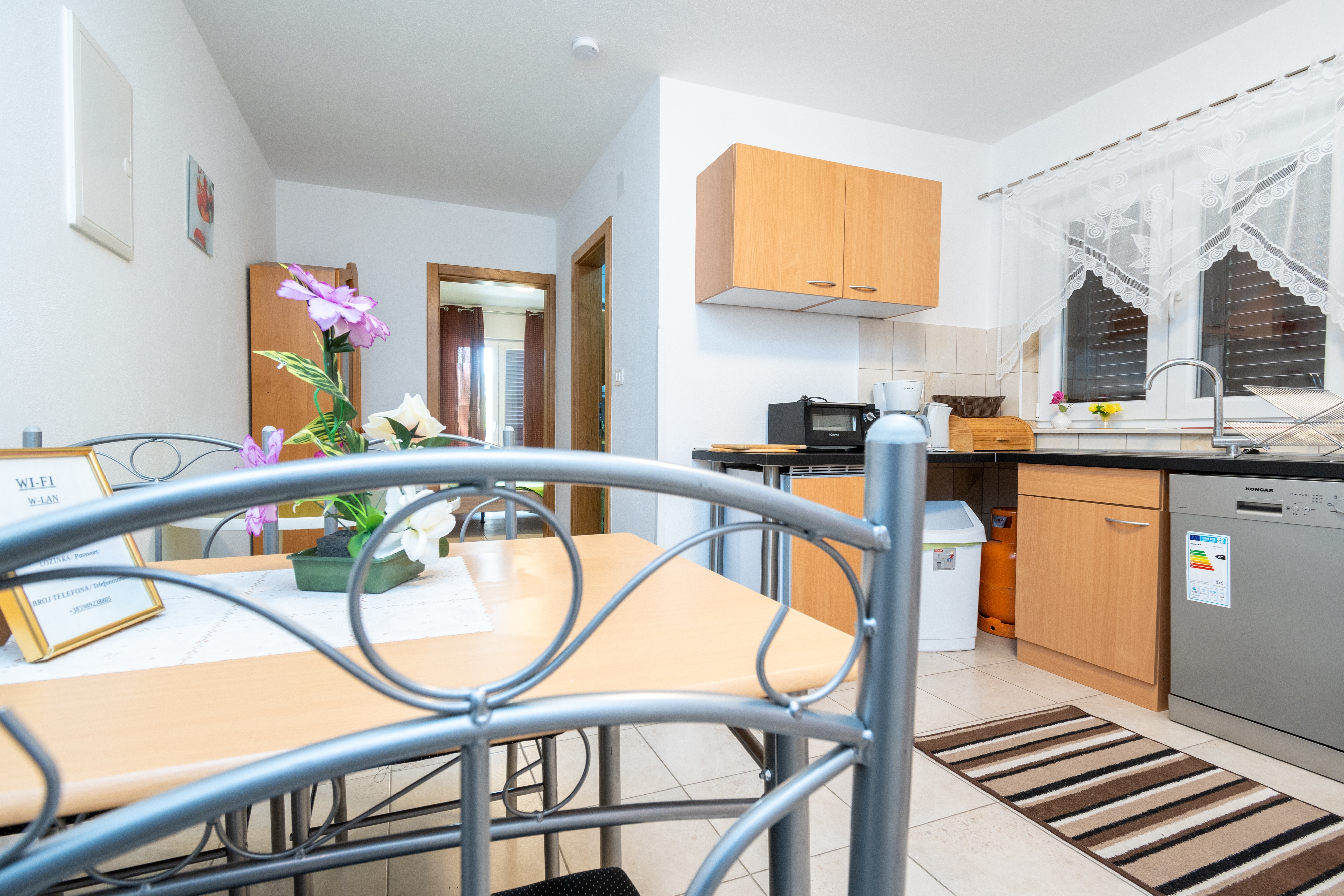 One bedroom apartment with balcony and sea view Tribanj Šibuljina, Paklenica (A-17818-b)