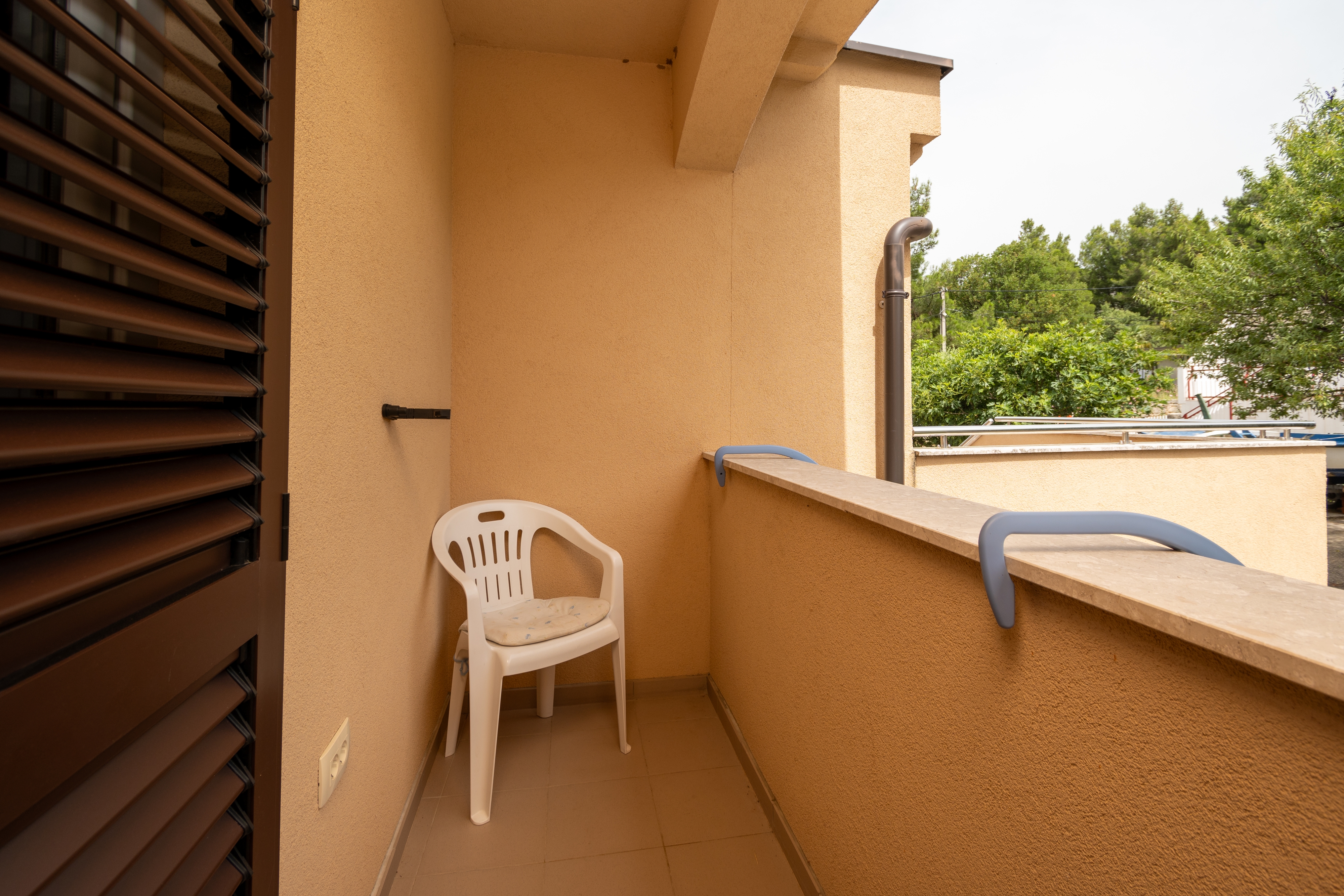 One bedroom apartment with balcony and sea view Tribanj Šibuljina, Paklenica  A-c