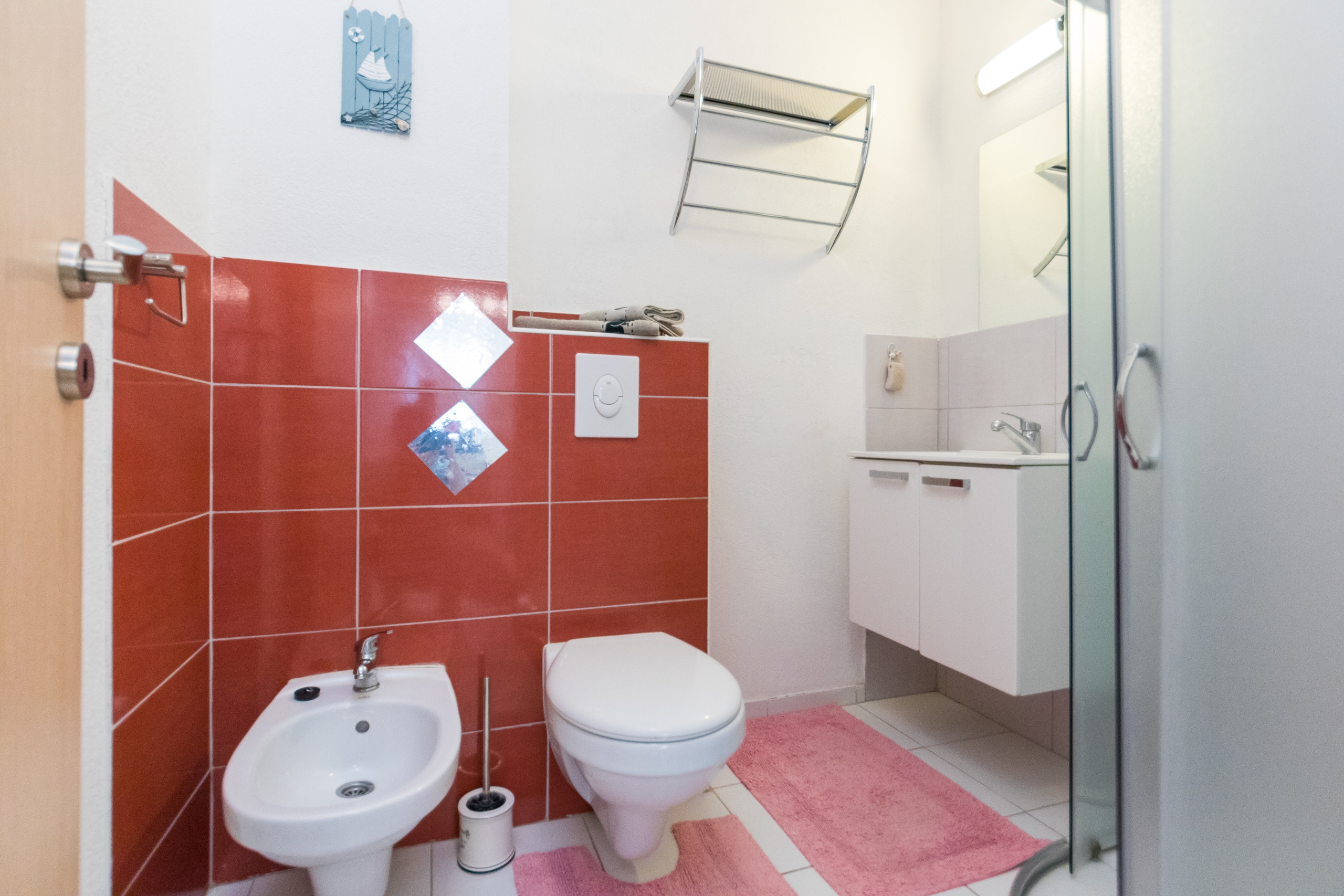 One bedroom apartment with terrace Grebaštica, Šibenik  A-d