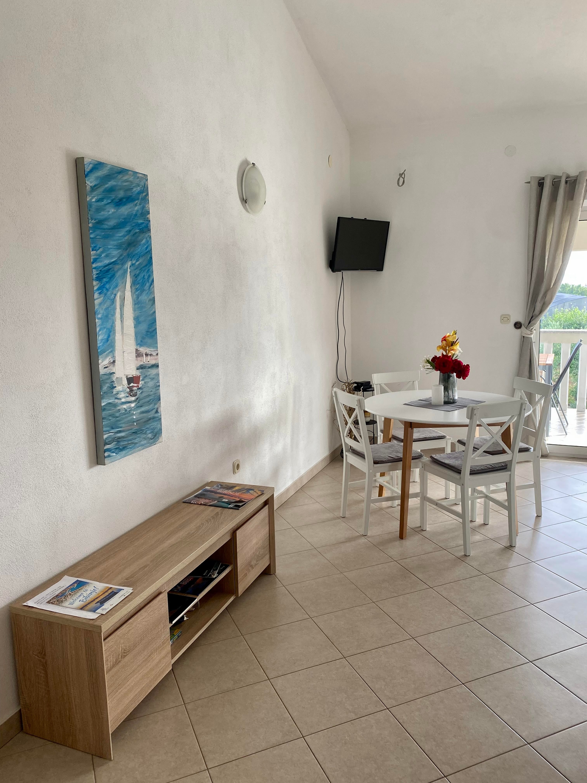 One bedroom apartment with terrace and sea view Bibinje, Zadar  A-a