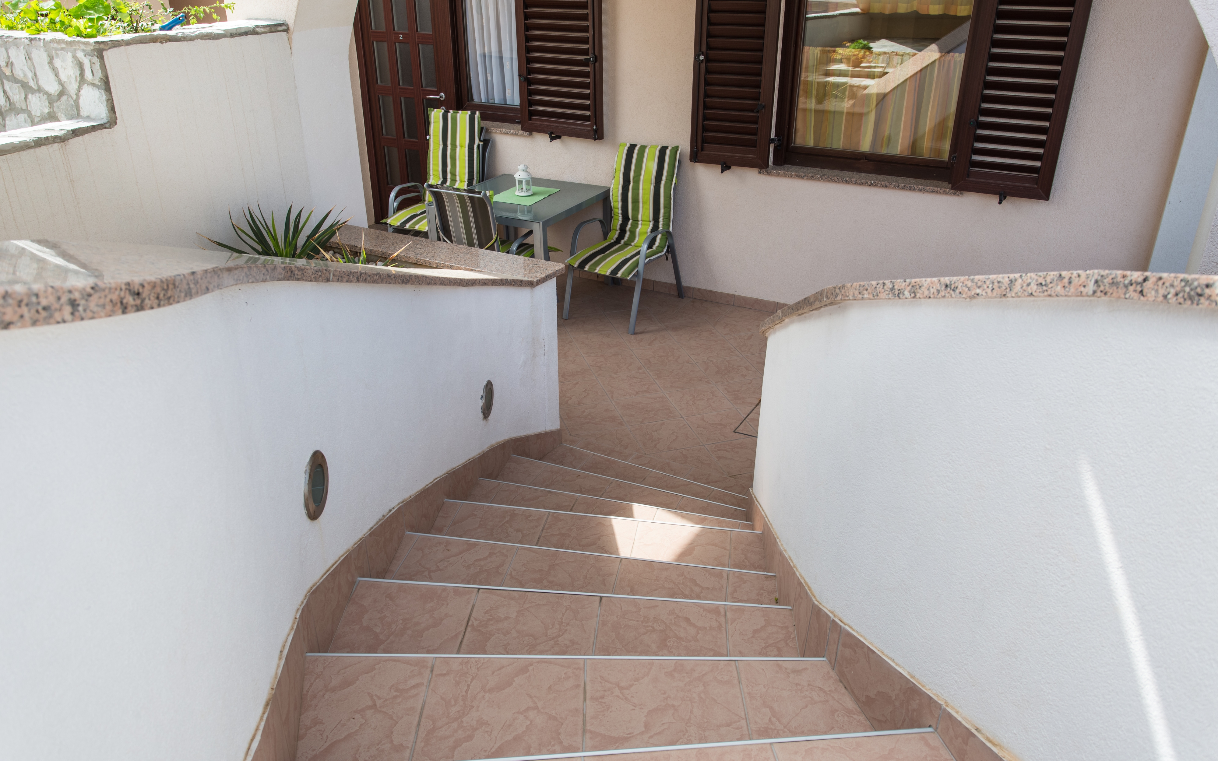 One bedroom apartment with terrace Punat, Krk  A-b