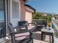 Balcony 1 Podstrana, Balcony 1 in the apartment, with a sea view, (pet friendly) and WiFi.